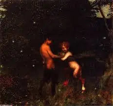 Vers luisants - Franz Von Stuck image 1 reproduction de peinture à l’huile