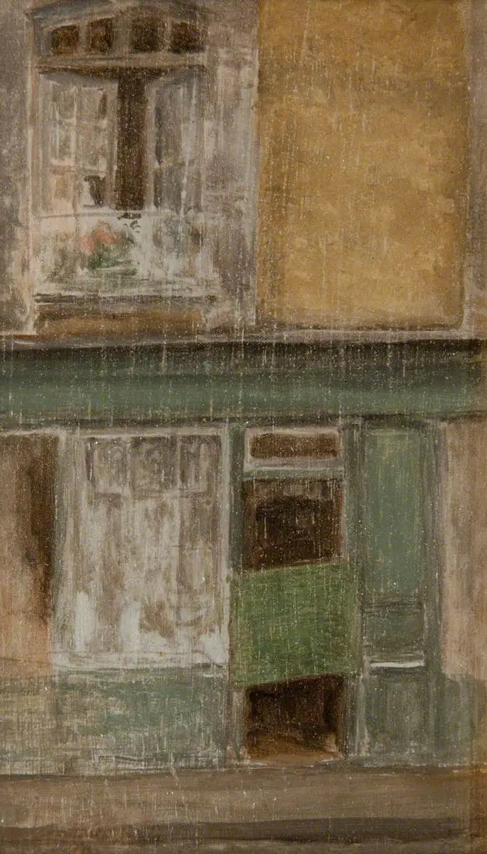 Vert et Or : Une boutique à Calais - James Abbott McNeill Whistler