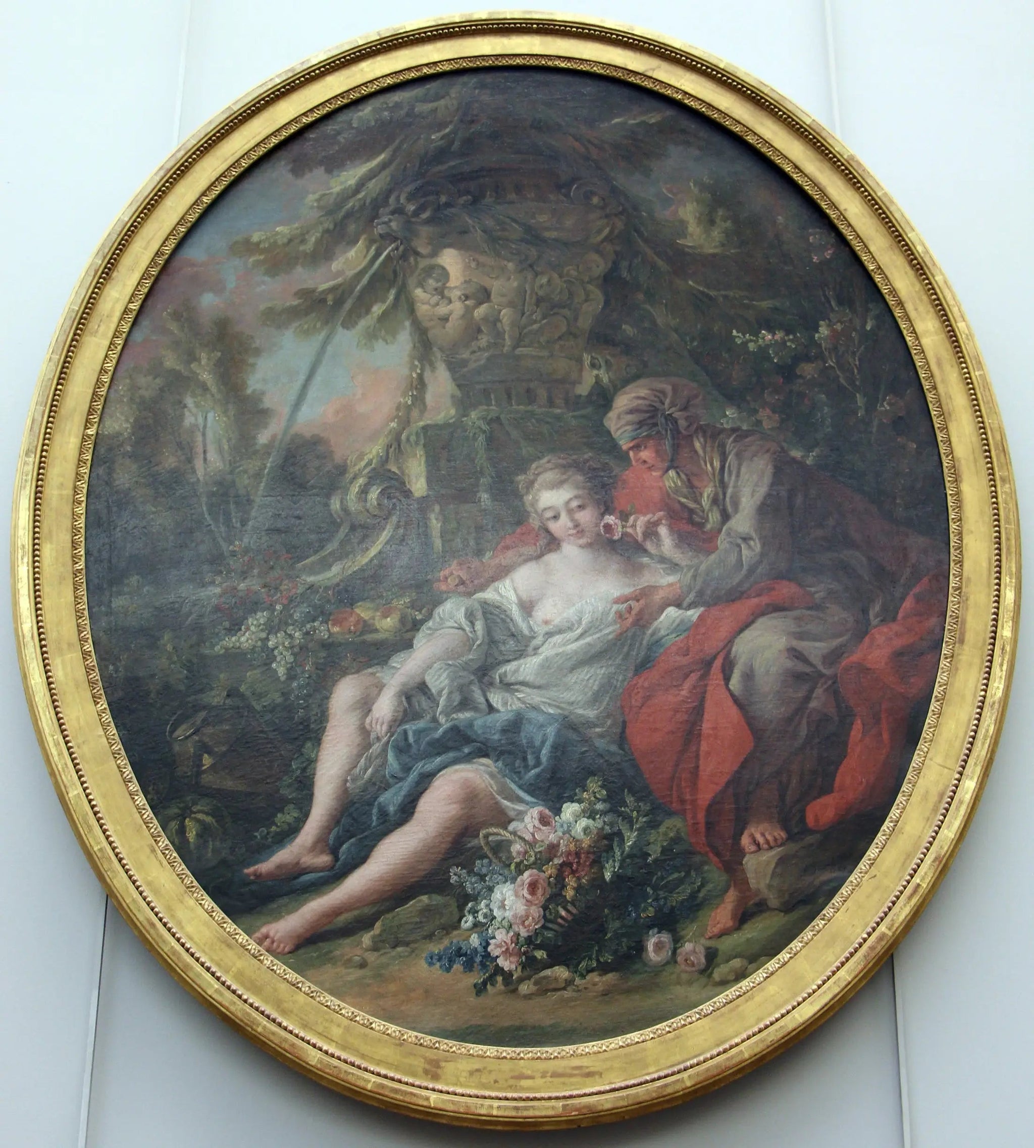 Vertumne et Pomone - François Boucher image 1 copie peinte à la main à l’huile