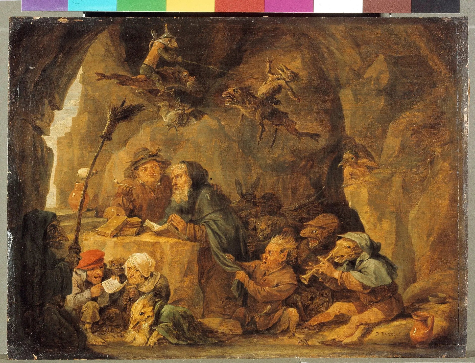 Verzoeking van Antonius abt - David Teniers le Jeune image 1 tableau peint à l’huile sur toile