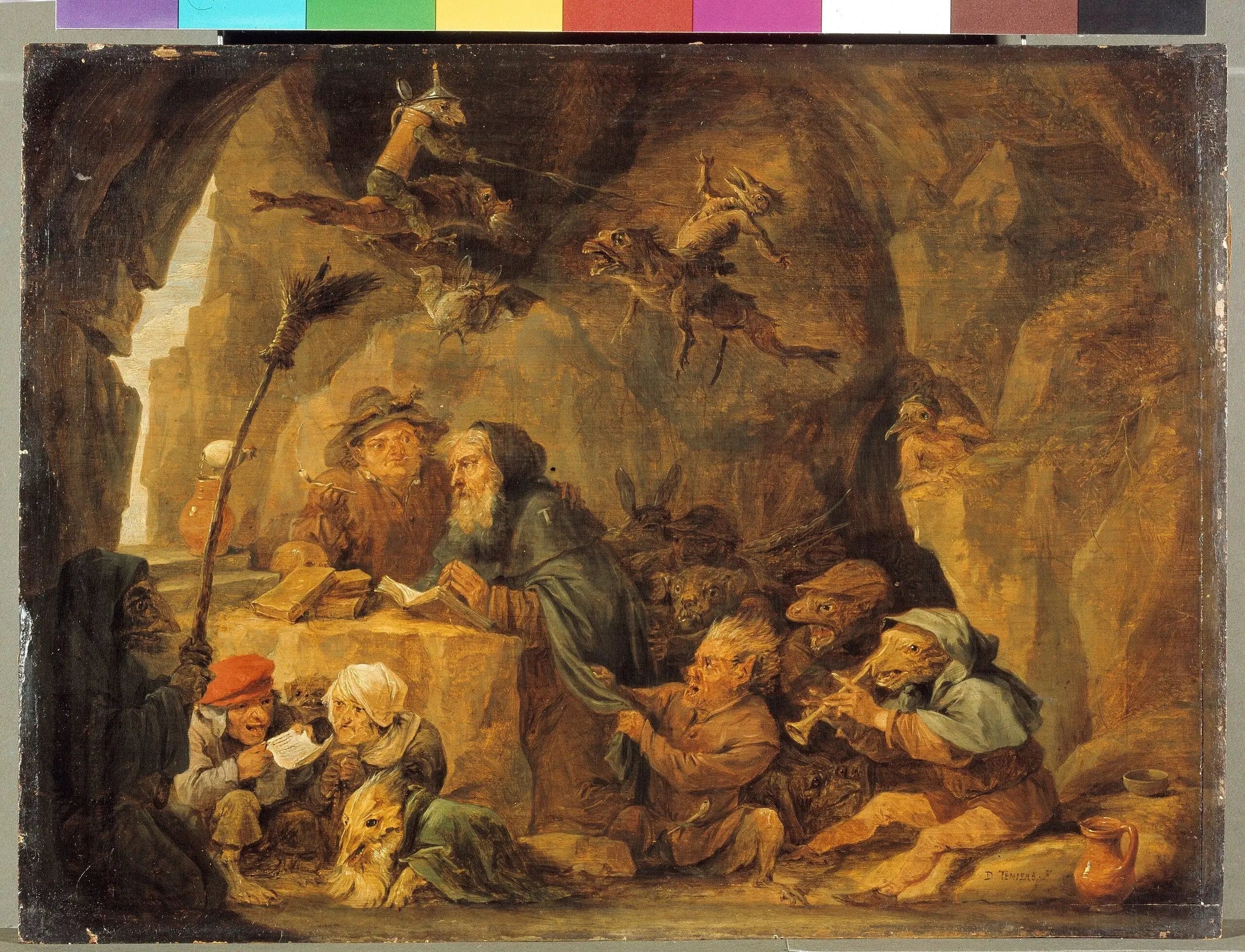 Verzoeking van Antonius abt - David Teniers le Jeune image 1 tableau peint à l’huile sur toile