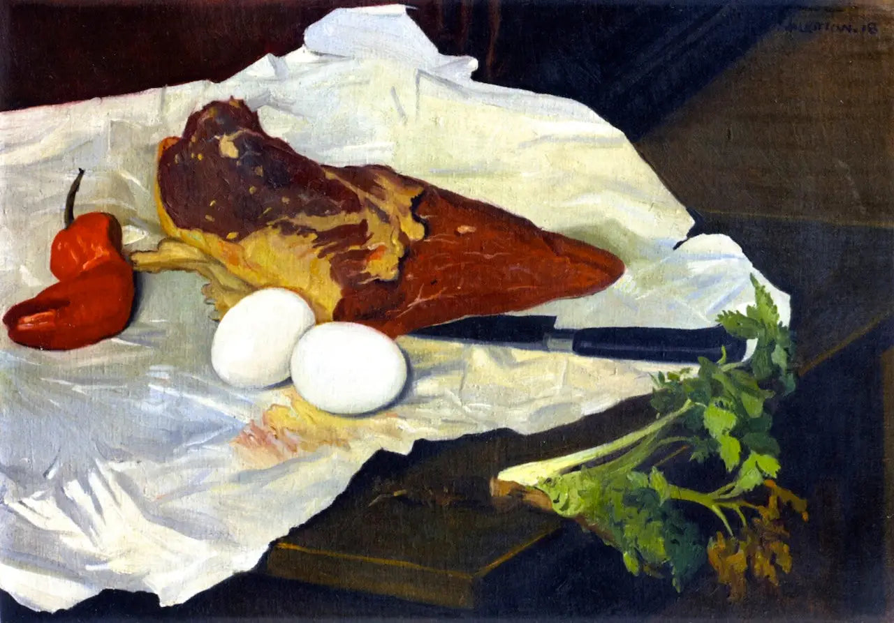 Viande et viande - Félix Vallotton image 1 reproduction artisanale de tableau