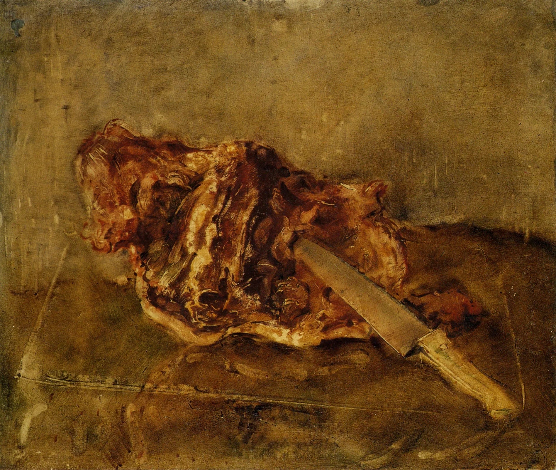 Viande - Vladimir Tatline image 1 copie peinte à la main à l’huile