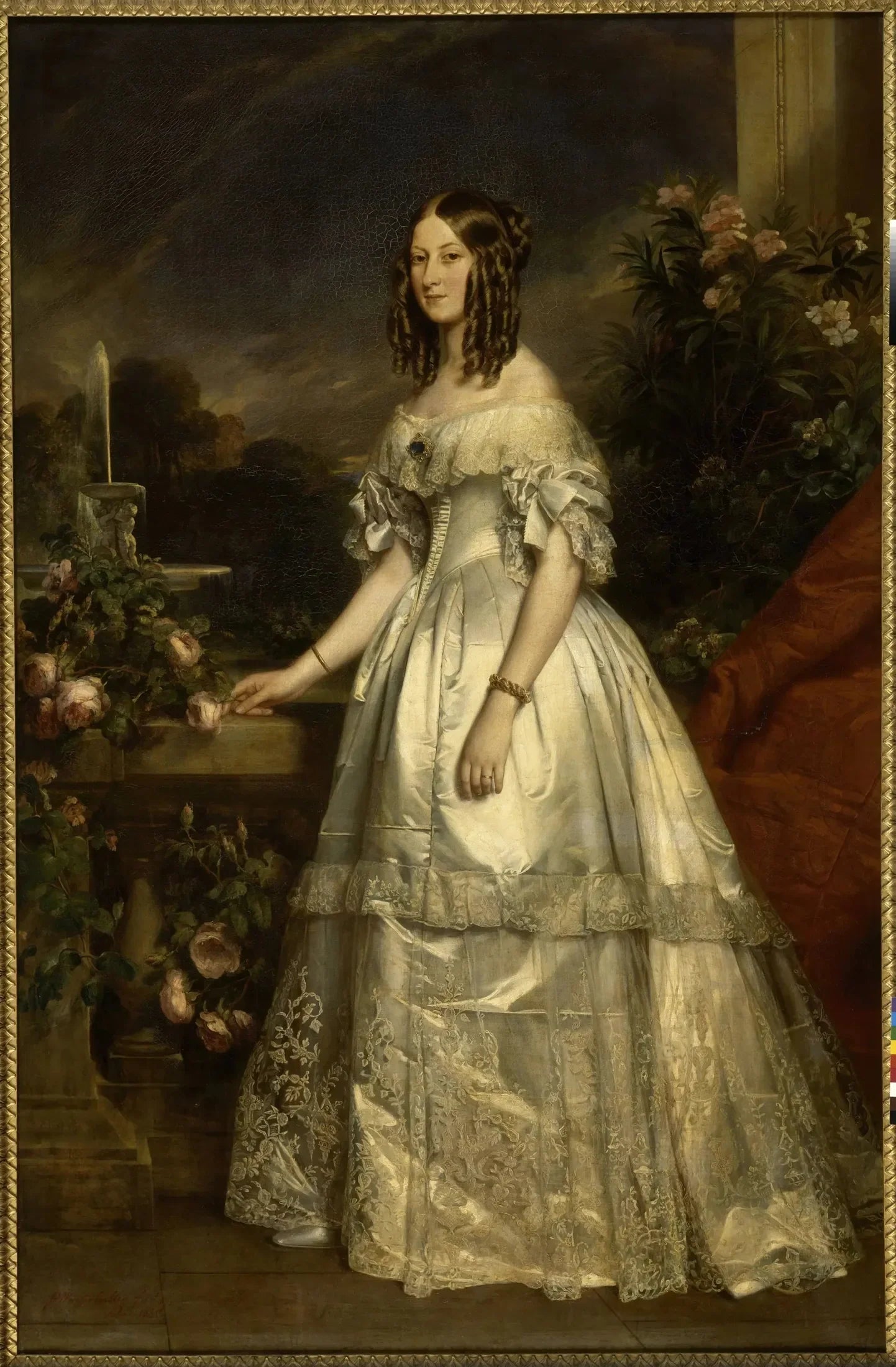 Victoire-Auguste-Antoinette de Saxe-Cobourg-Gotha, duchesse de Nemours - Franz Xaver Winterhalter image 1 tableau peint à l’huile sur toile