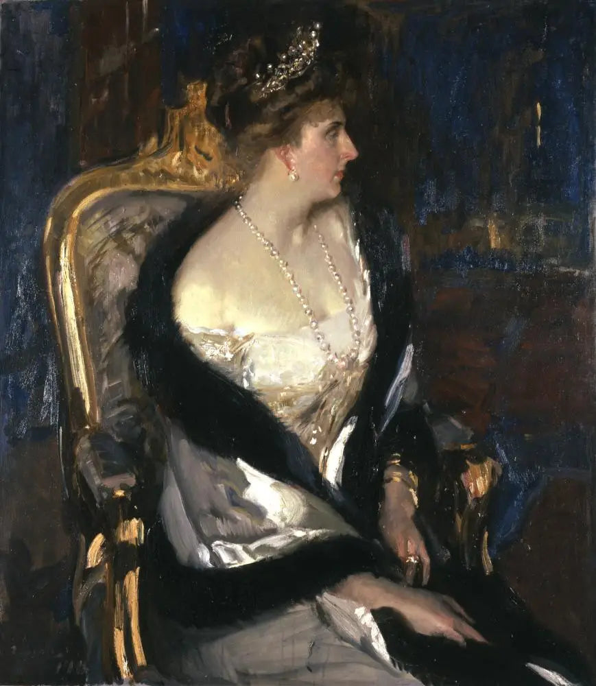 Victoria Eugénie, reine d'Espagne - Joaquín Sorolla image 1 copie peinte à la main à l’huile