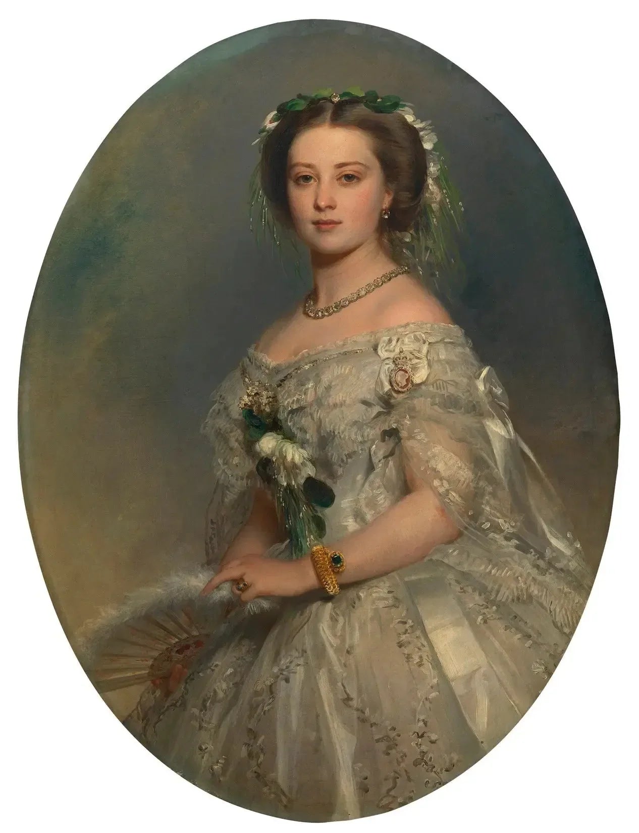 Victoria, princesse royale (1840-1901), plus tard impératrice Frédéric d'Allemagne - Franz Xaver Winterhalter image 1 tableau peint à l’huile sur toile