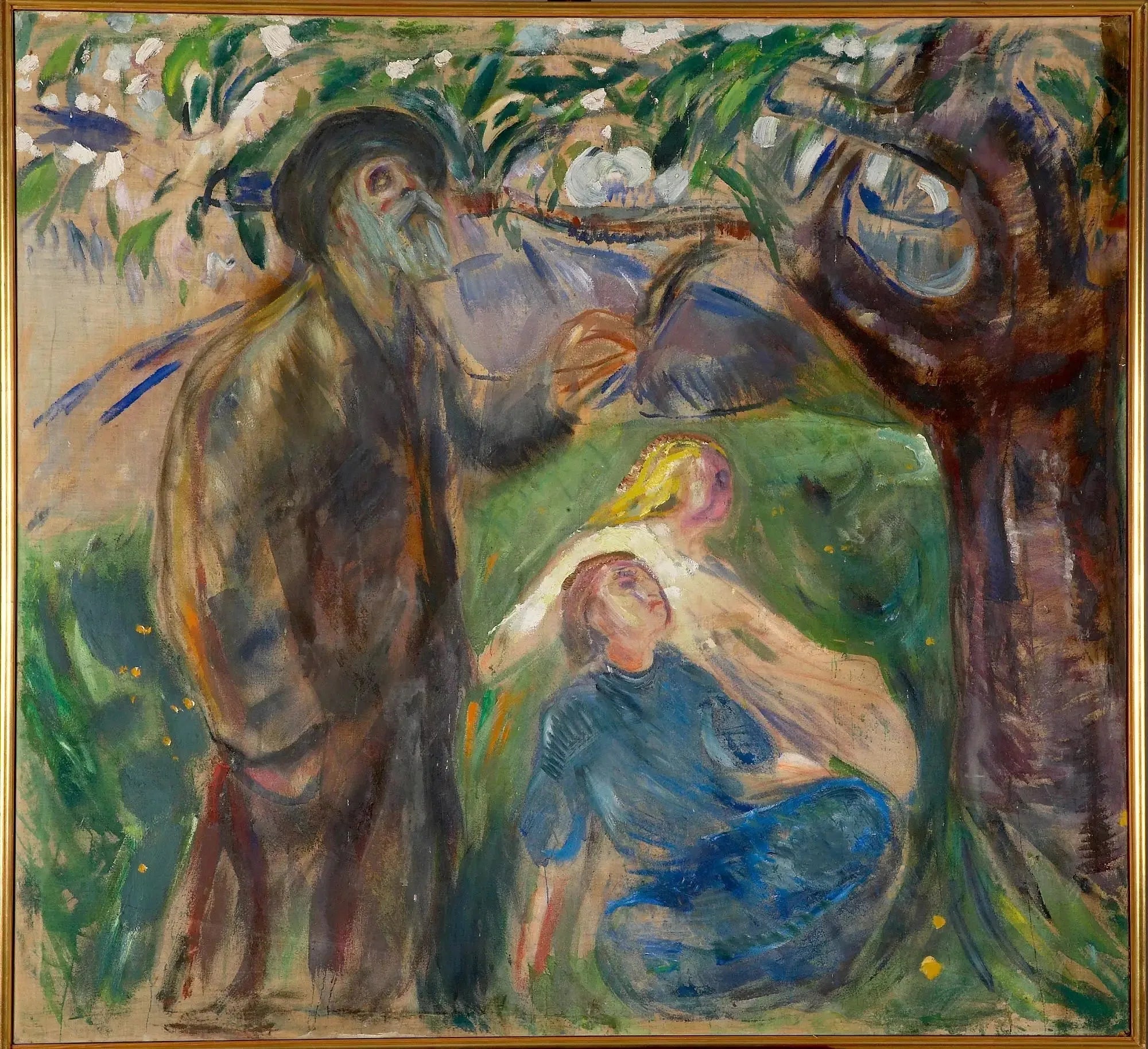 Vie : partie gauche - Edvard Munch image 1 reproduction de peinture à l’huile