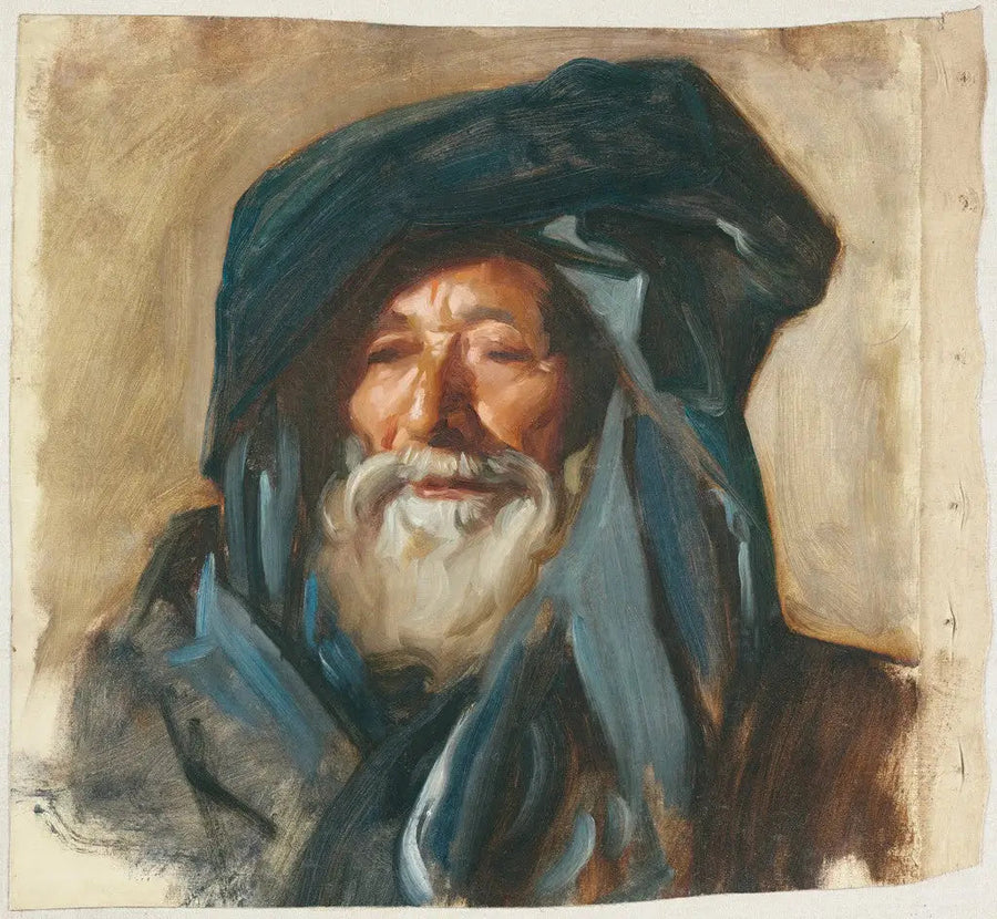 Vieil homme au manteau sombre - John Singer Sargent