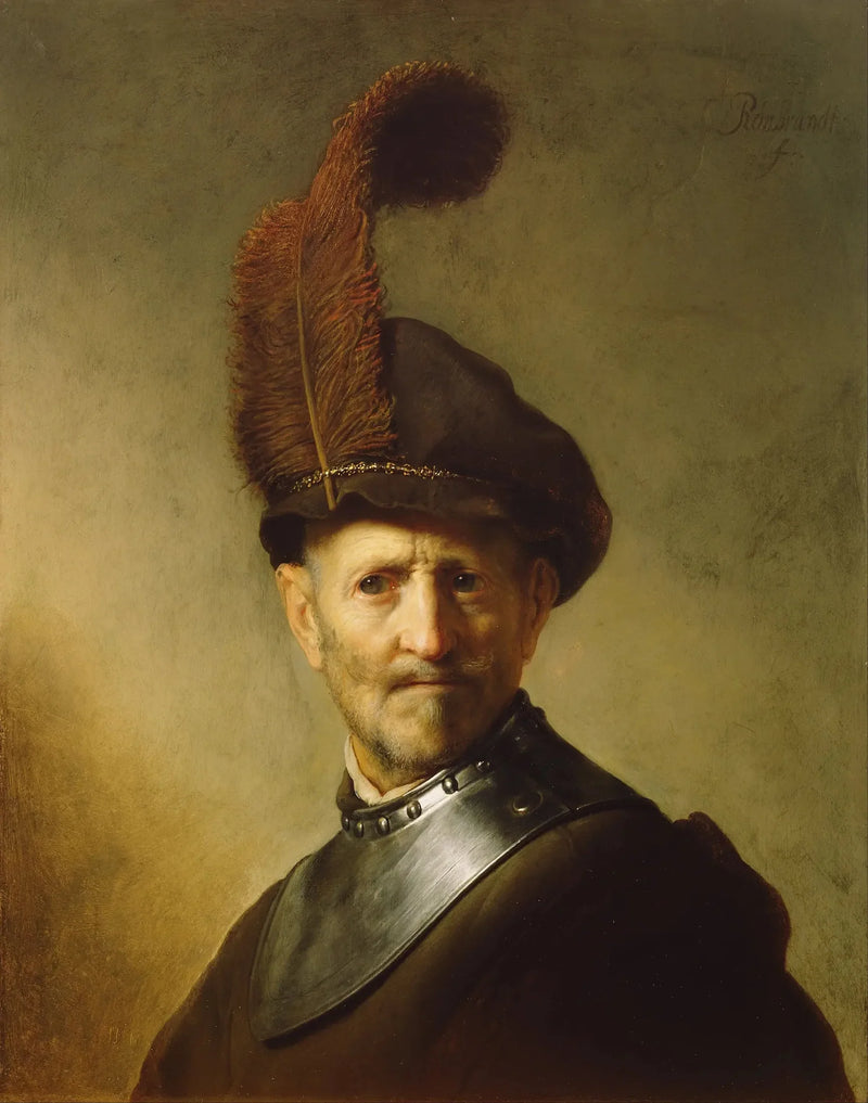 Vieil Homme en costume militaire - Rembrandt