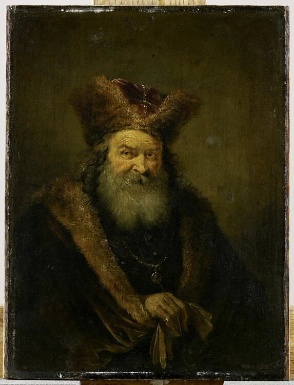 Vieillard à la toque de fourrure - David II Teniers