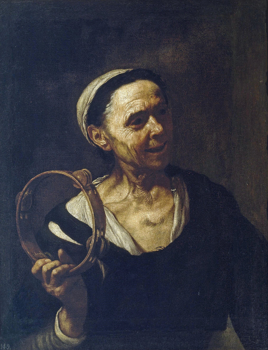 Vieille femme avec un hochet - Esteban March