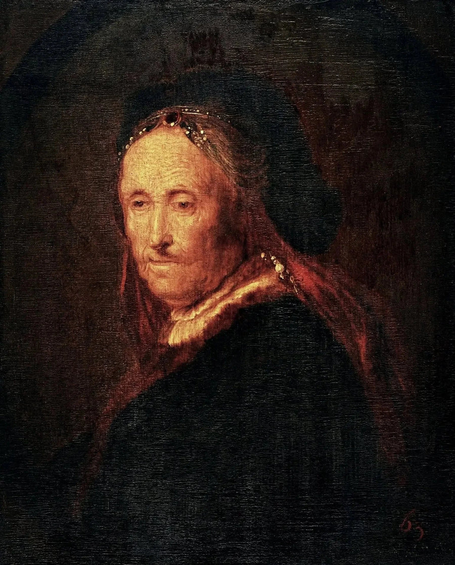 Vieille femme en costume oriental – entourage de Rembrandt, 1631