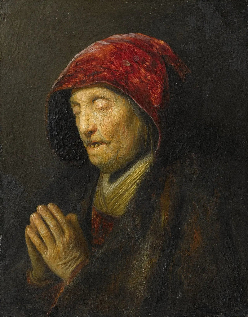 Vieille femme en prière - Rembrandt