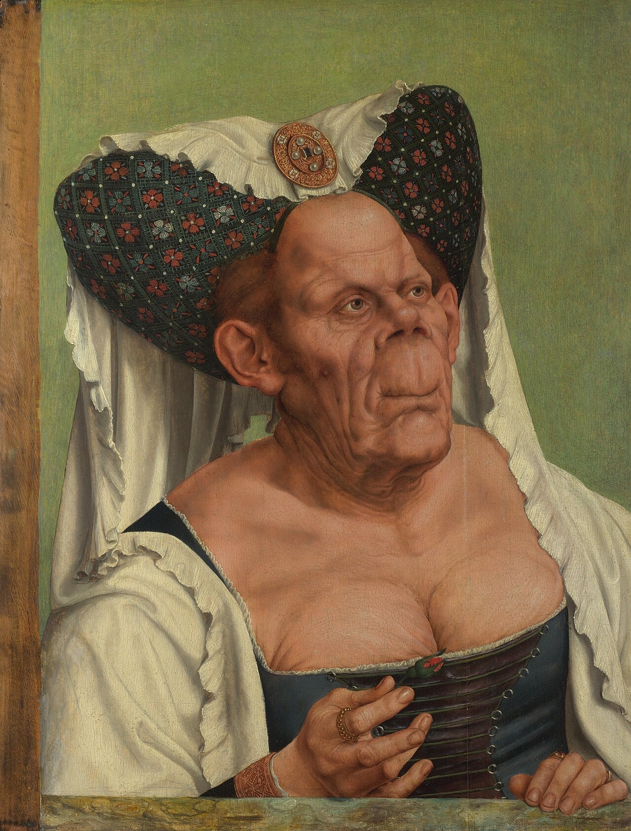 Vieille Femme grotesque - Quentin Metsys image 1 copie peinte à la main à l’huile