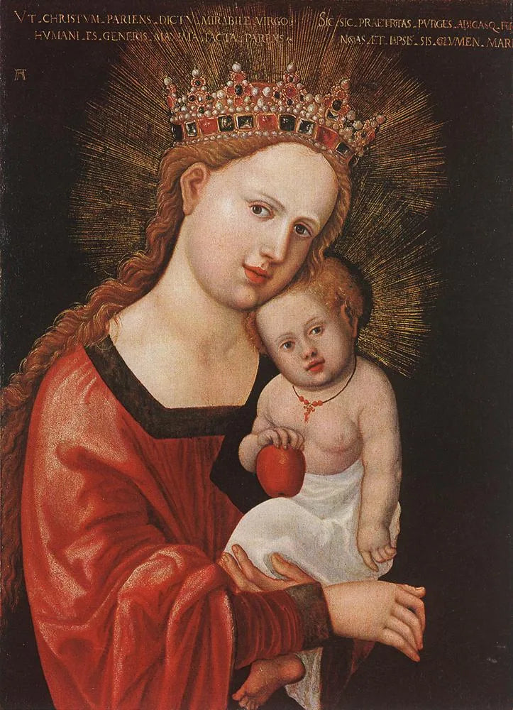 Vierge à l'Enfant - Albrecht Altdorfer image 1 copie peinte à la main à l’huile