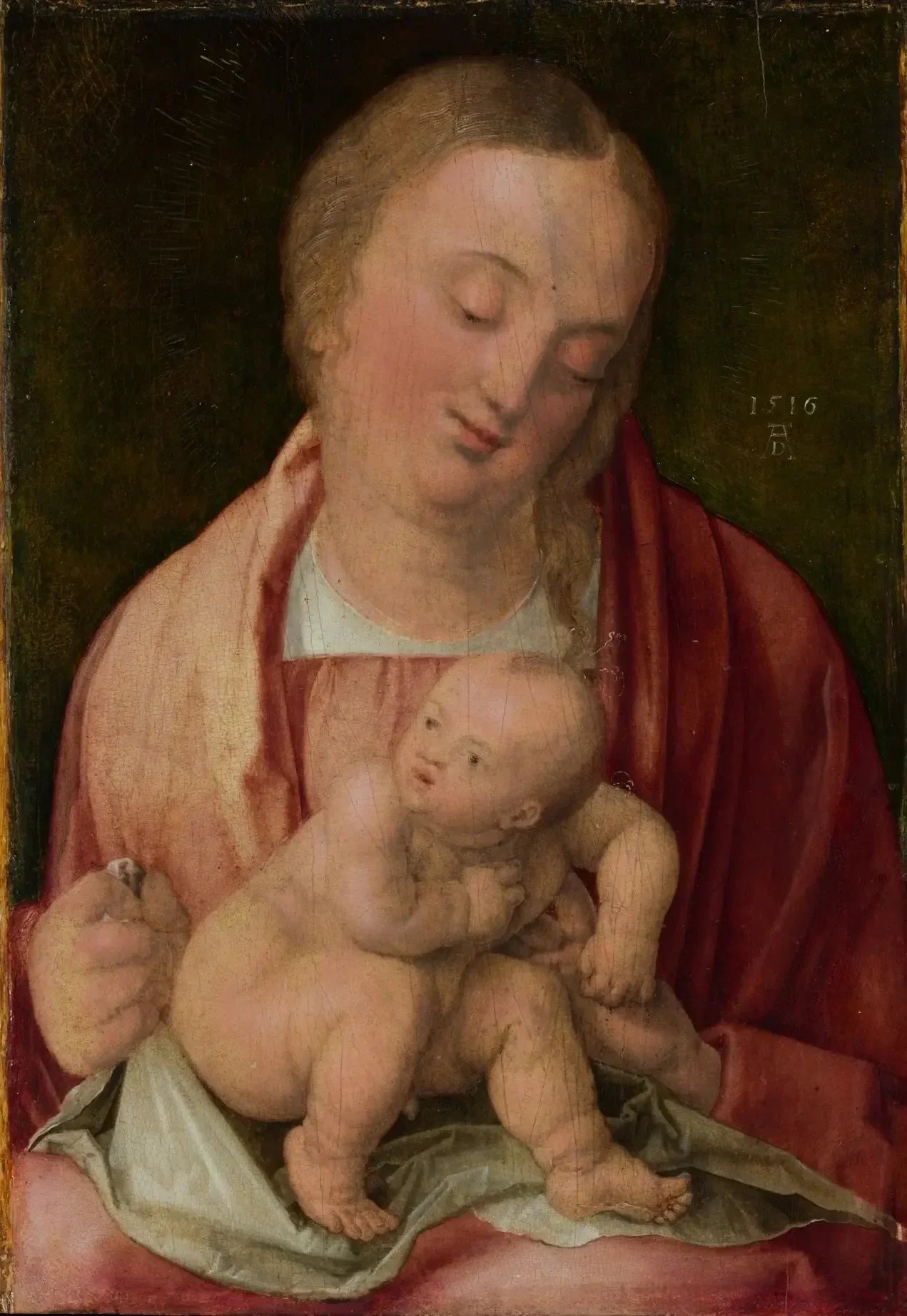 Vierge à l'Enfant. - Albrecht Dürer image 1 tableau peint à l’huile sur toile