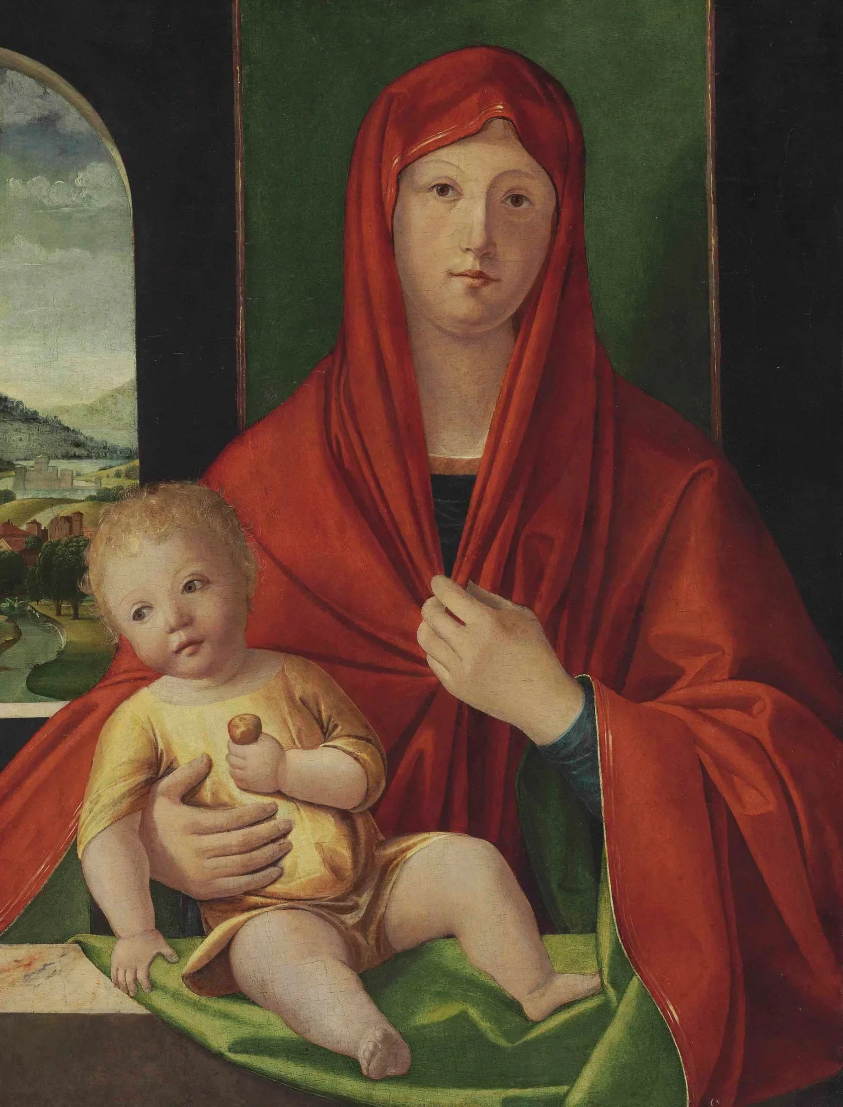 Vierge à l'Enfant - Alvise Vivarini image 1 tableau peint à l’huile sur toile