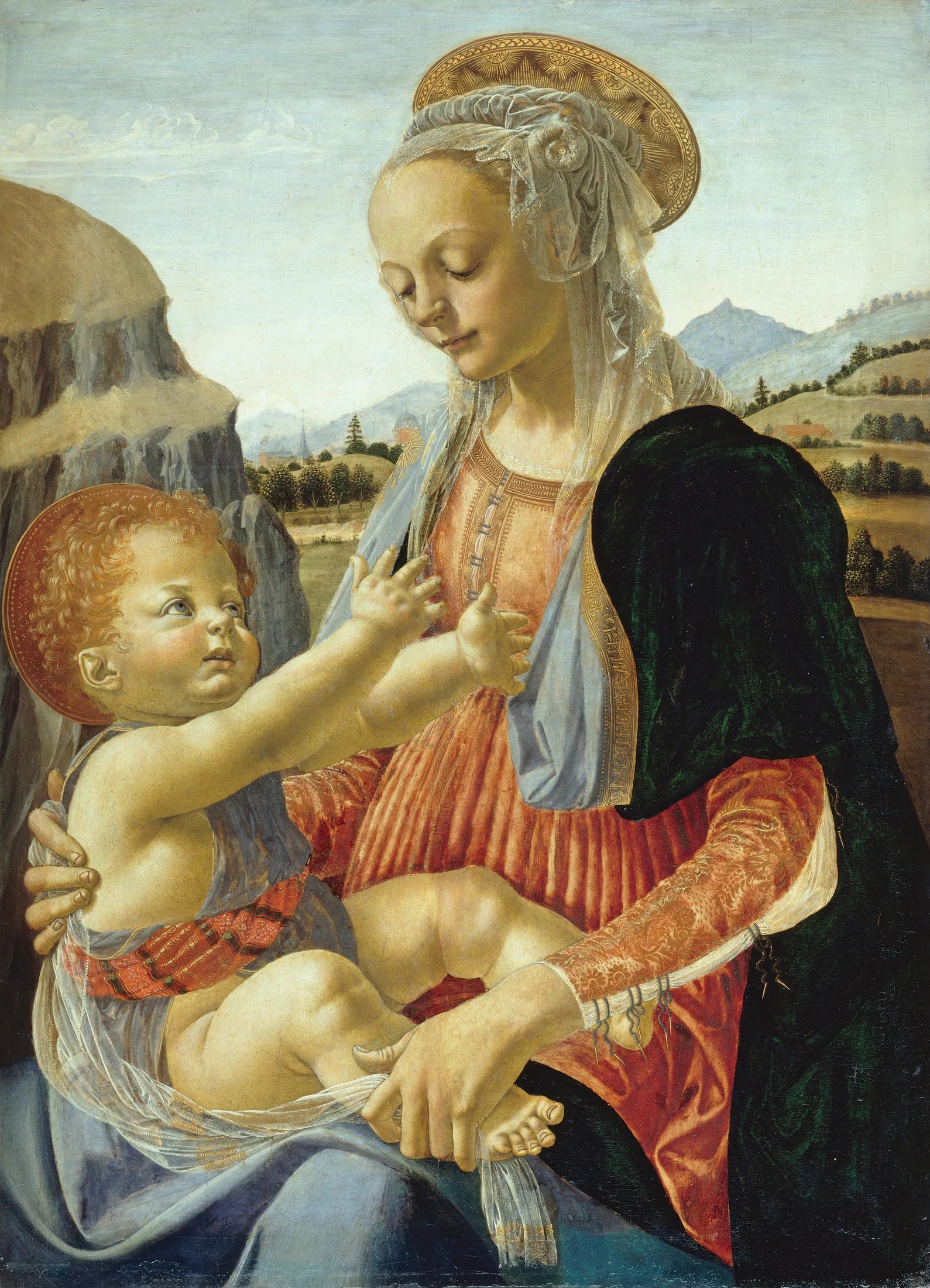 Vierge à l'Enfant - Andrea del Verrocchio image 1 reproduction réalisée par Alpha Reproduction