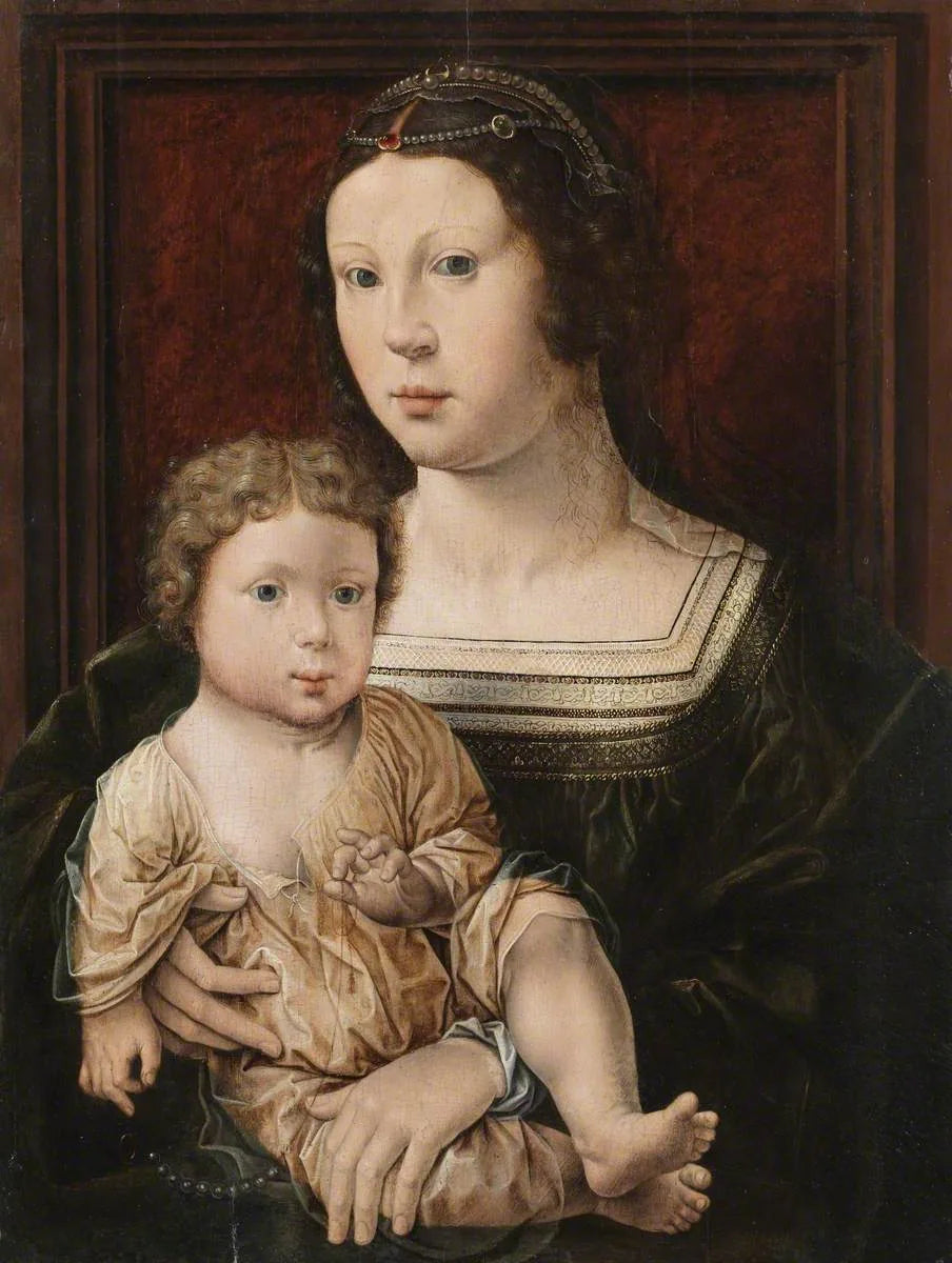 Vierge à l'Enfant (Anna von Bergen et son Fils) - Jan Gossaert image 1 tableau peint à l’huile sur toile
