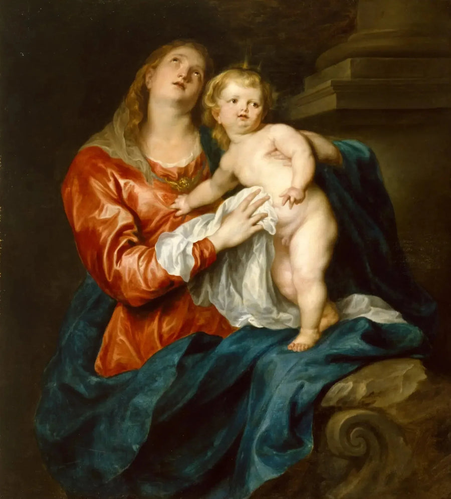 Vierge à l'Enfant. - Antoine van Dyck