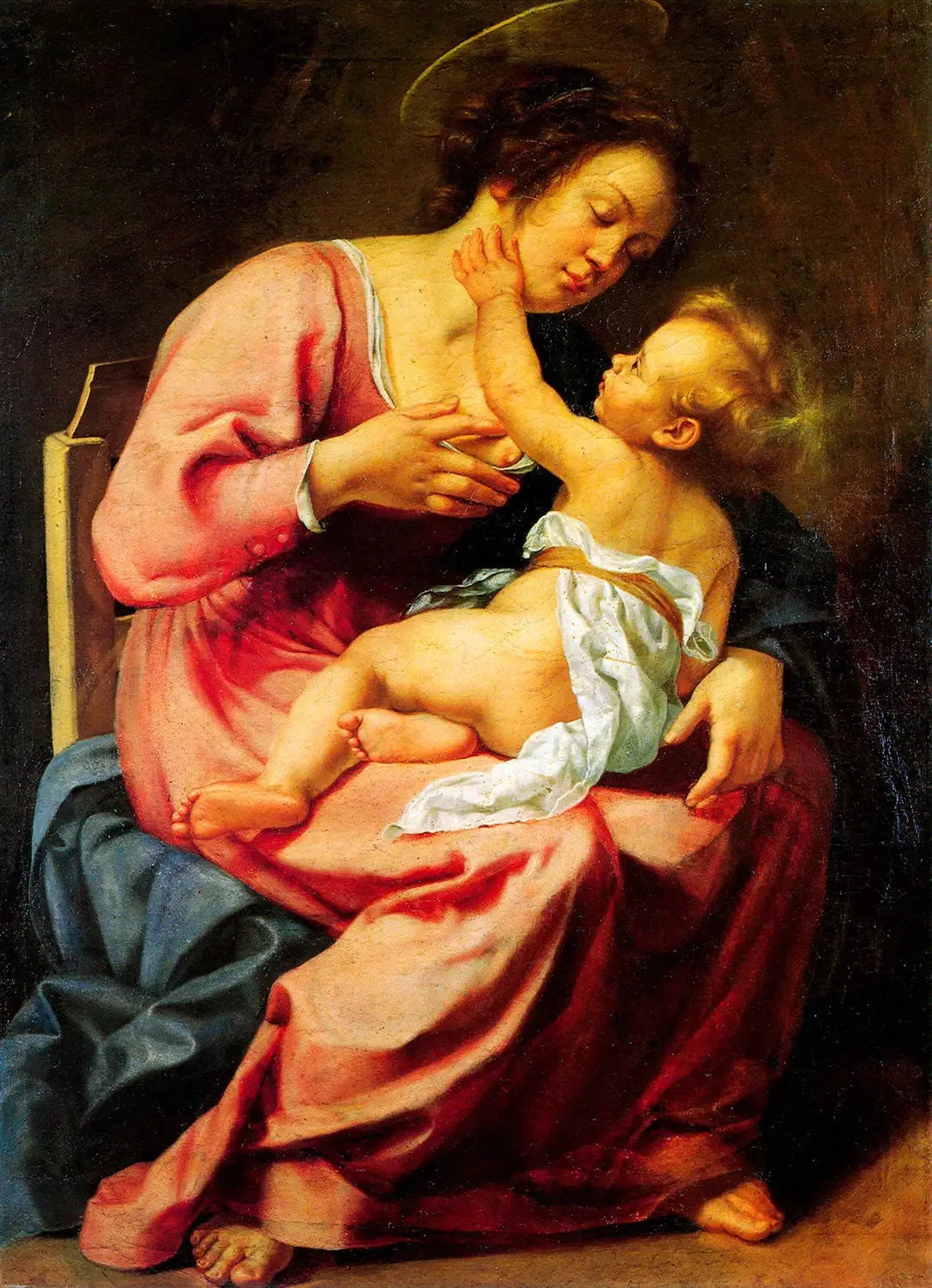 Vierge à l'Enfant - Artemisia Gentileschi image 1 reproduction réalisée par Alpha Reproduction