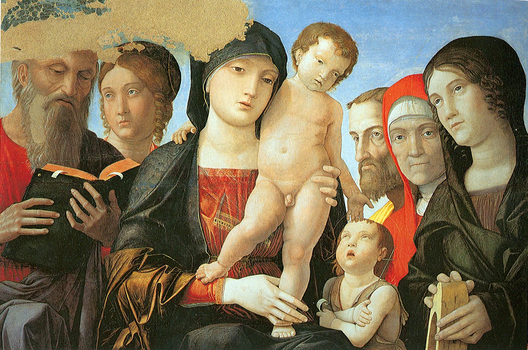 Vierge à l'Enfant avec des saints - Andrea Mantegna image 1 copie de tableau peinte à la main
