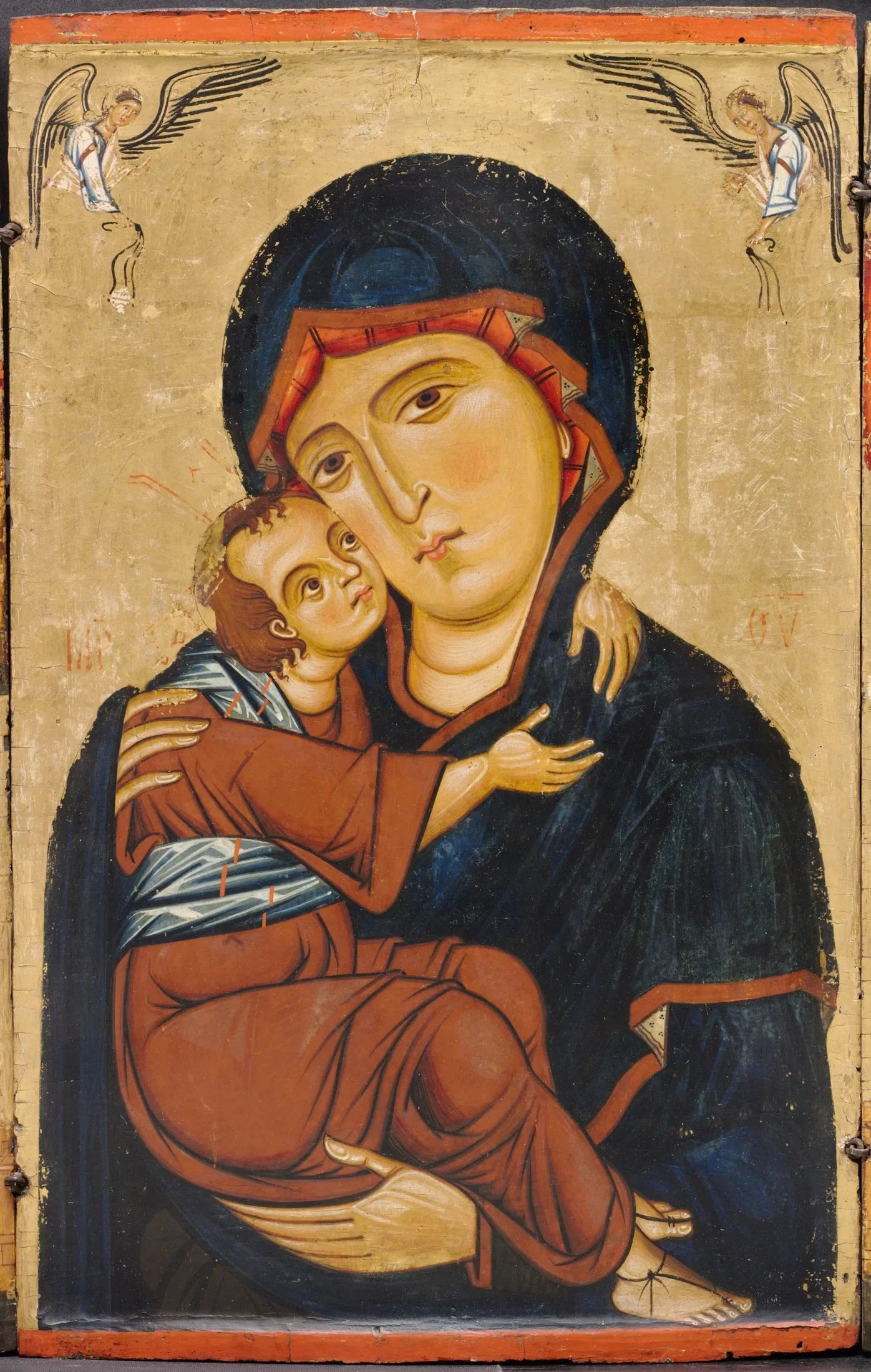 Vierge à l'Enfant avec des saints - Berlinghiero Berlinghieri image 1 tableau peint à l’huile sur toile
