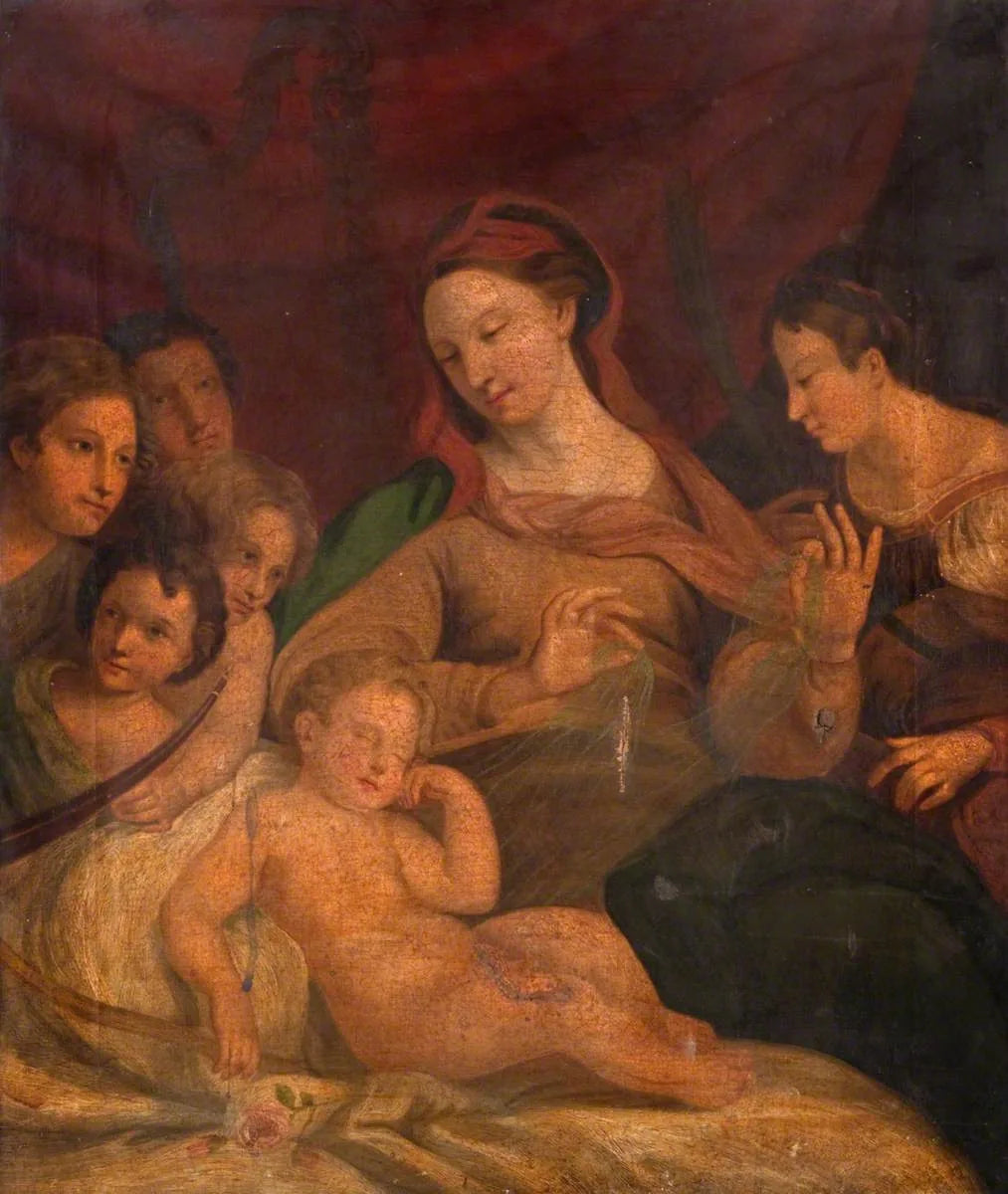 Vierge à l'Enfant avec des saints - Carlo Maratta image 1 copie peinte à la main à l’huile