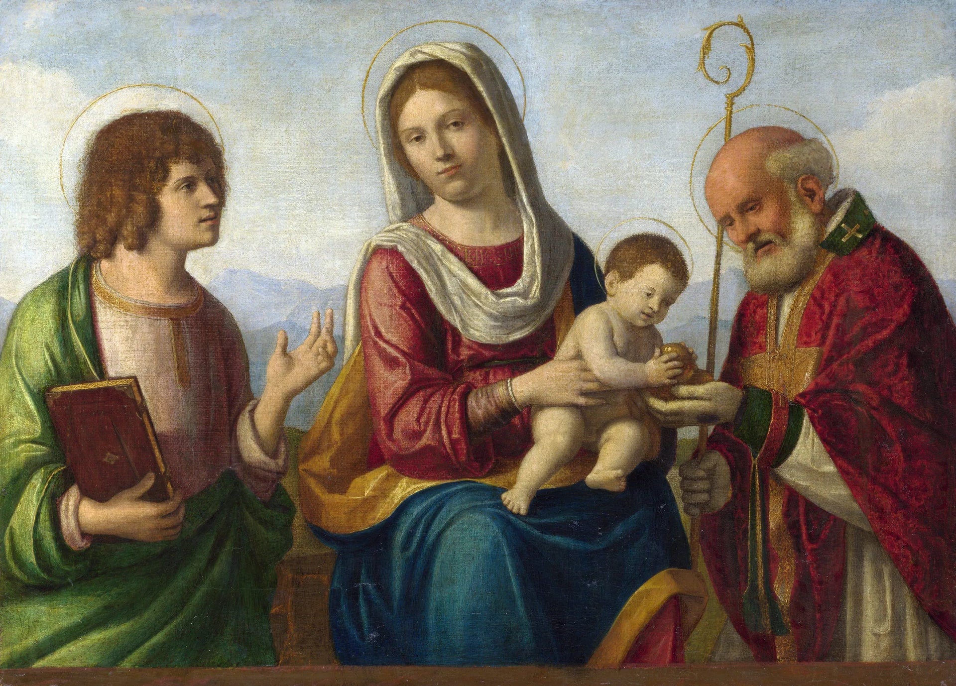 Vierge à l'Enfant avec des saints - Cima da Conegliano image 1 copie de tableau peinte à la main
