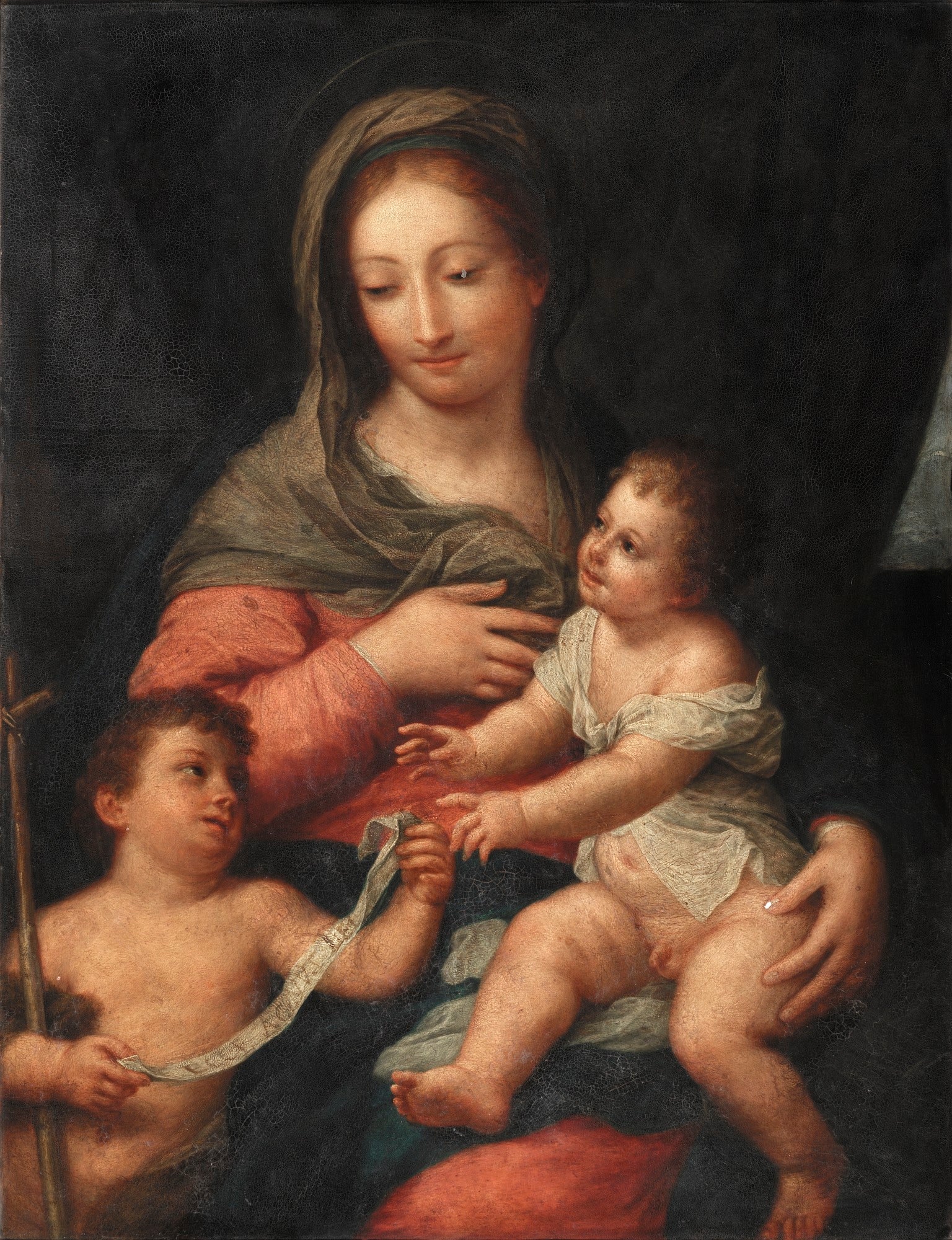 Vierge à l'Enfant avec le jeune saint Jean-Baptiste - Carlo Maratta image 1 reproduction artisanale de tableau