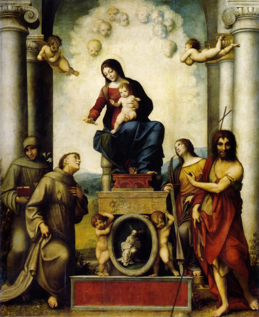 Vierge à l'Enfant avec saint François - Antonio da Correggio
