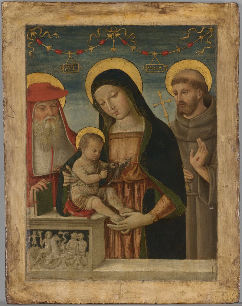 Vierge à l'Enfant avec saint Jérôme et saint François d'Assise - Pinturicchio