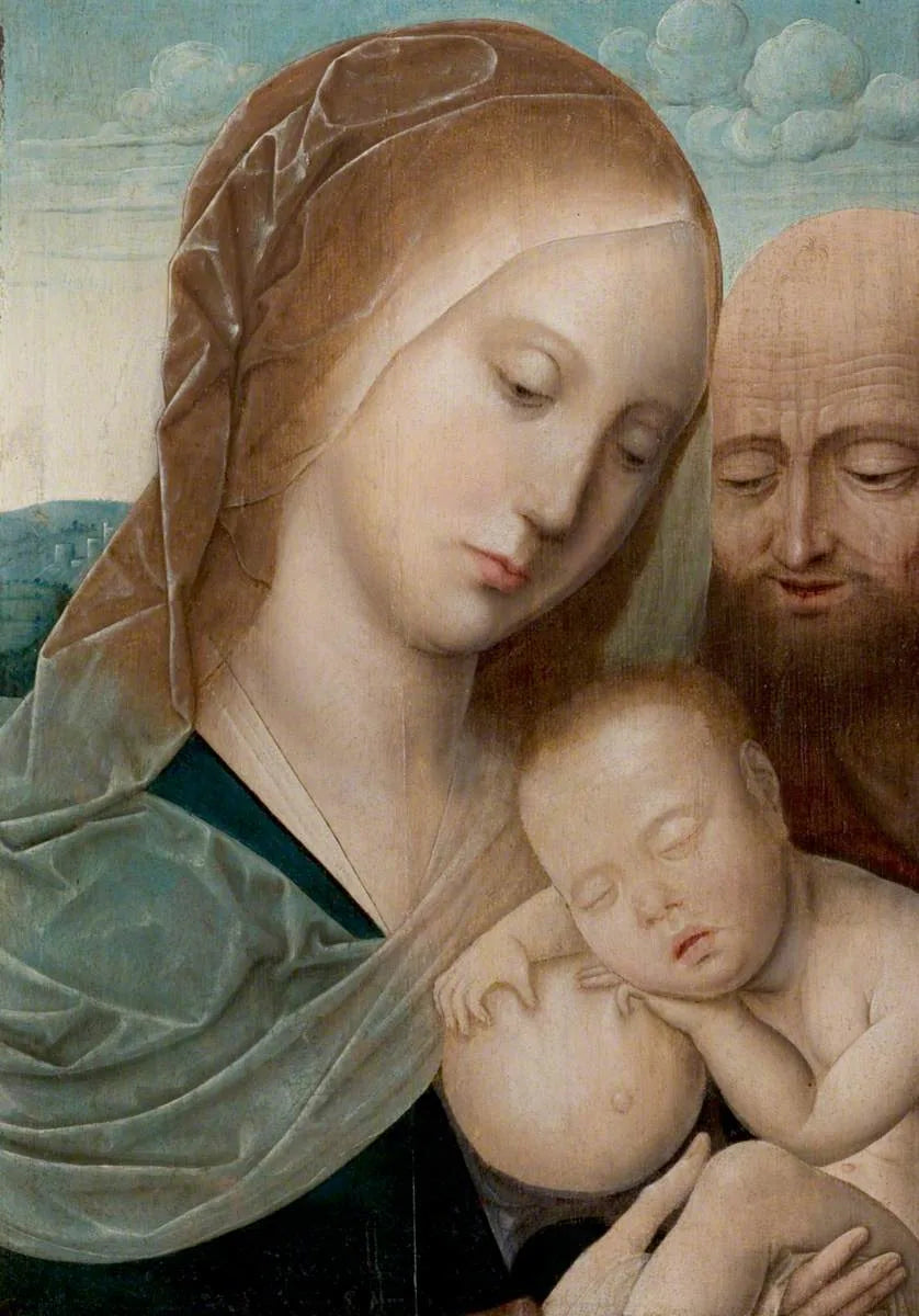 Vierge à l'Enfant avec saint Joseph - Joos van Cleve image 1 reproduction réalisée par Alpha Reproduction