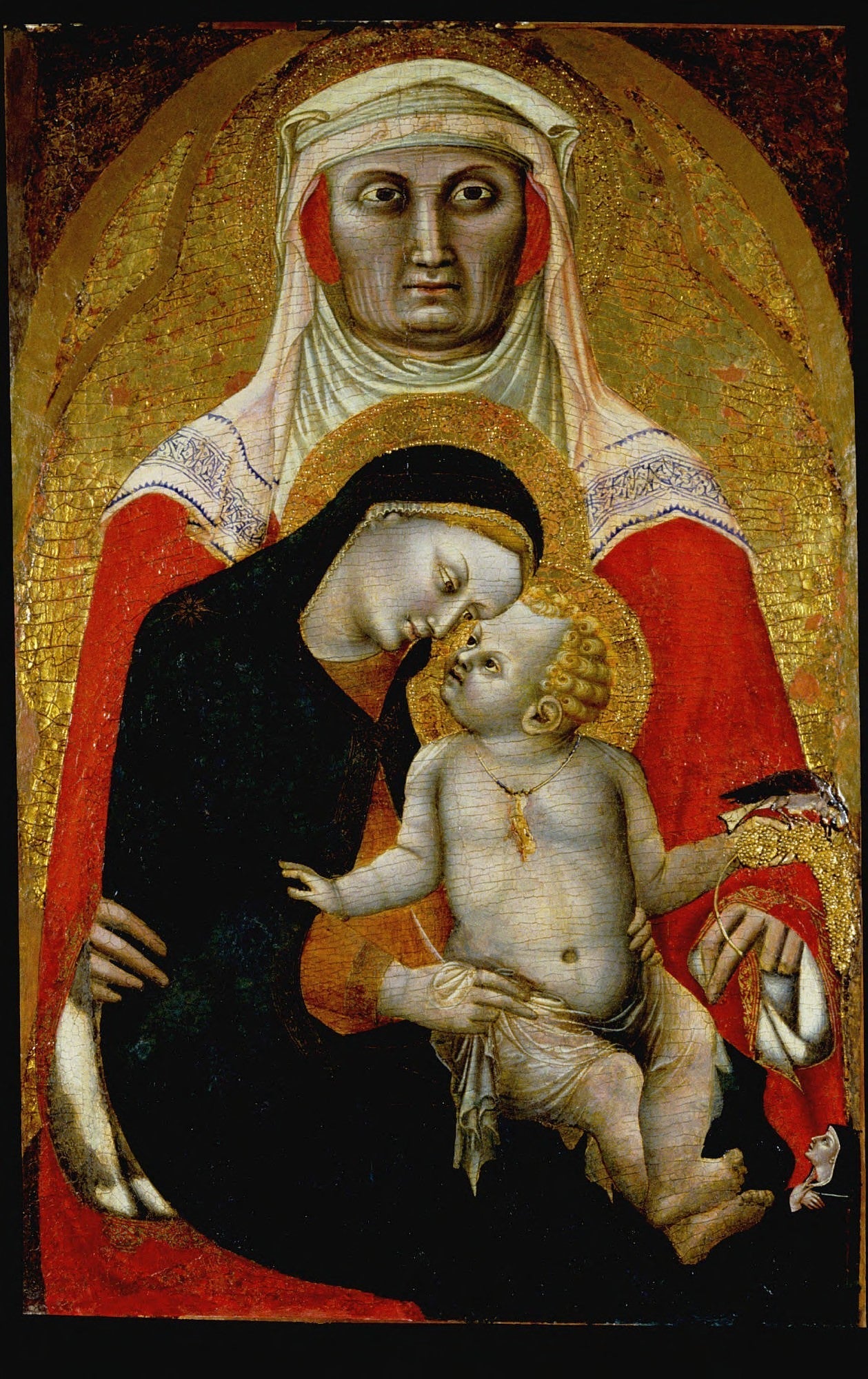 Vierge à l'Enfant avec sainte Anne - Francesco Traini image 1 reproduction d’œuvre d’art à l’huile