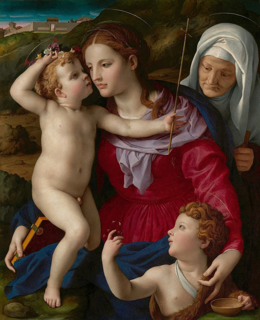 Vierge à l'Enfant avec sainte Élisabeth et saint Jean-Baptiste - Bronzino