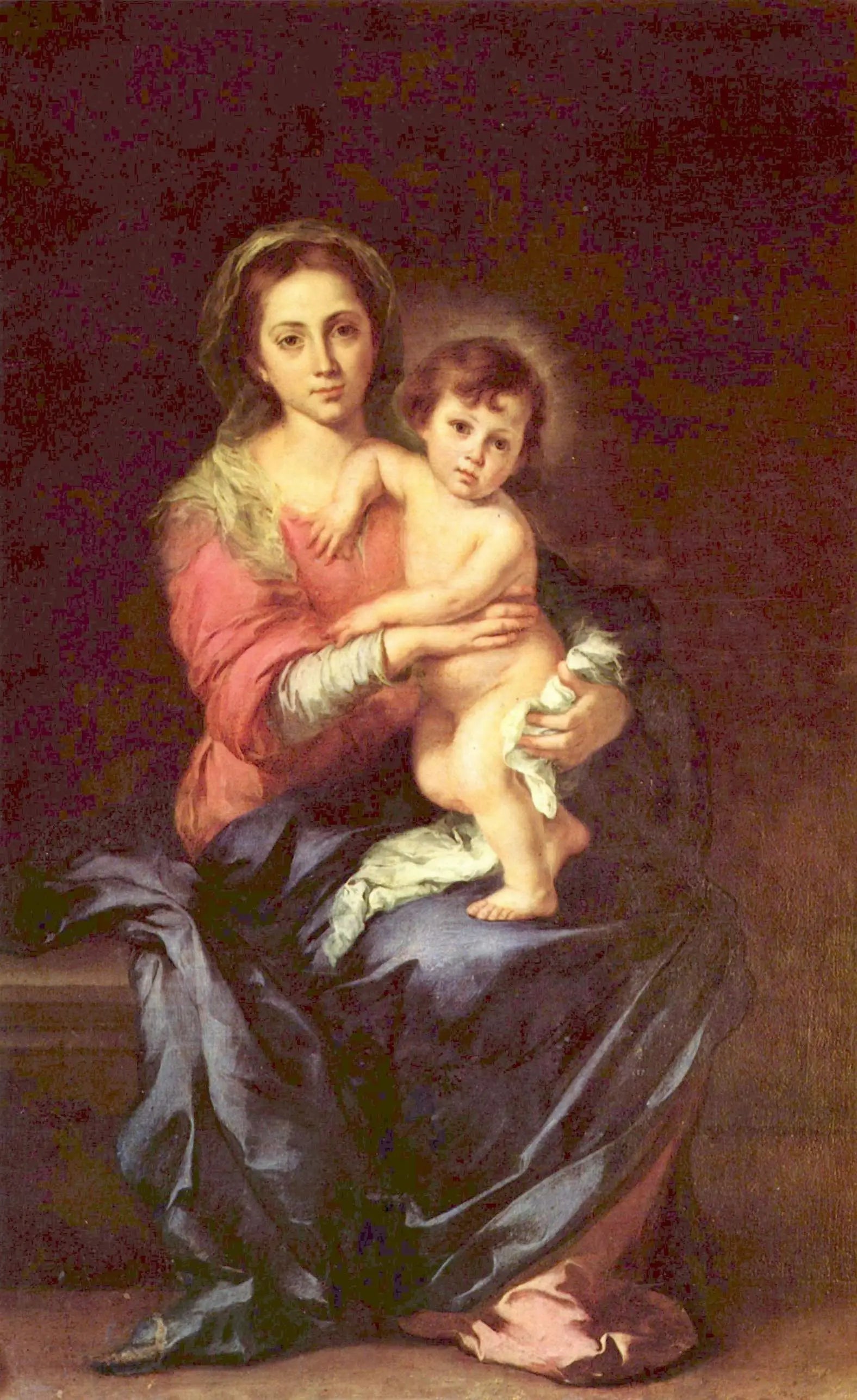 Vierge à l'Enfant - Bartolomé Esteban Murillo image 1 copie peinte à la main à l’huile