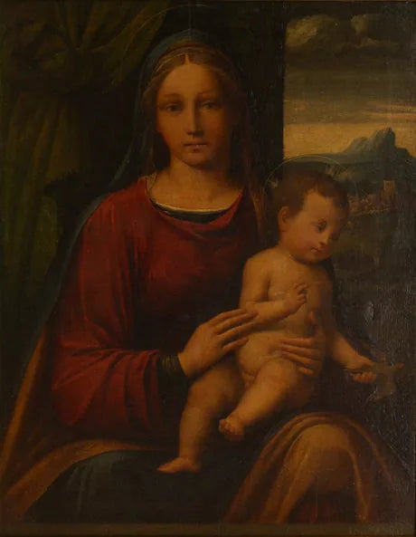 Vierge à l'Enfant - Benvenuto Tisi image 1 reproduction de peinture à l’huile