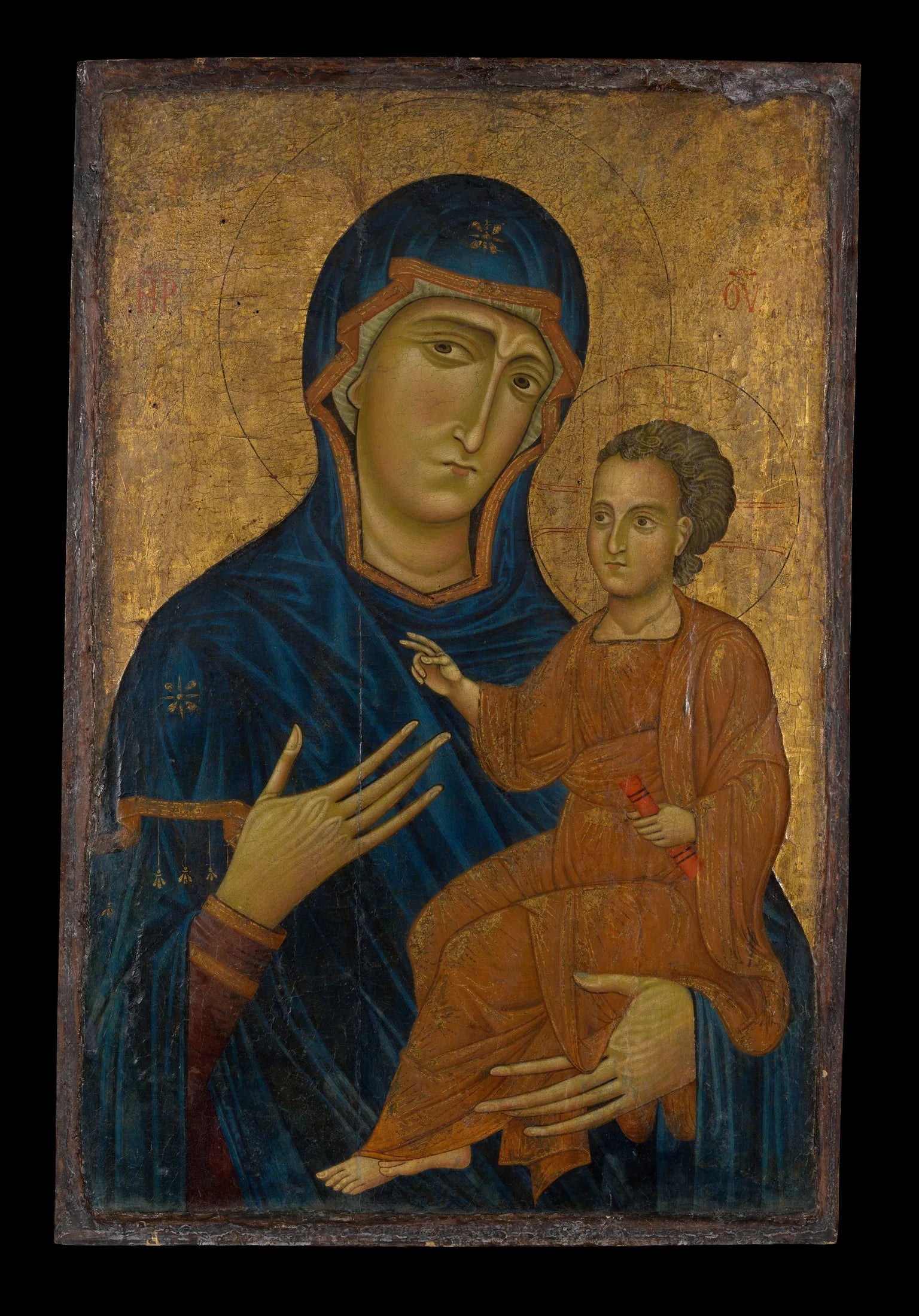 Vierge à l'Enfant - Berlinghiero Berlinghieri image 1 copie de tableau peinte à la main