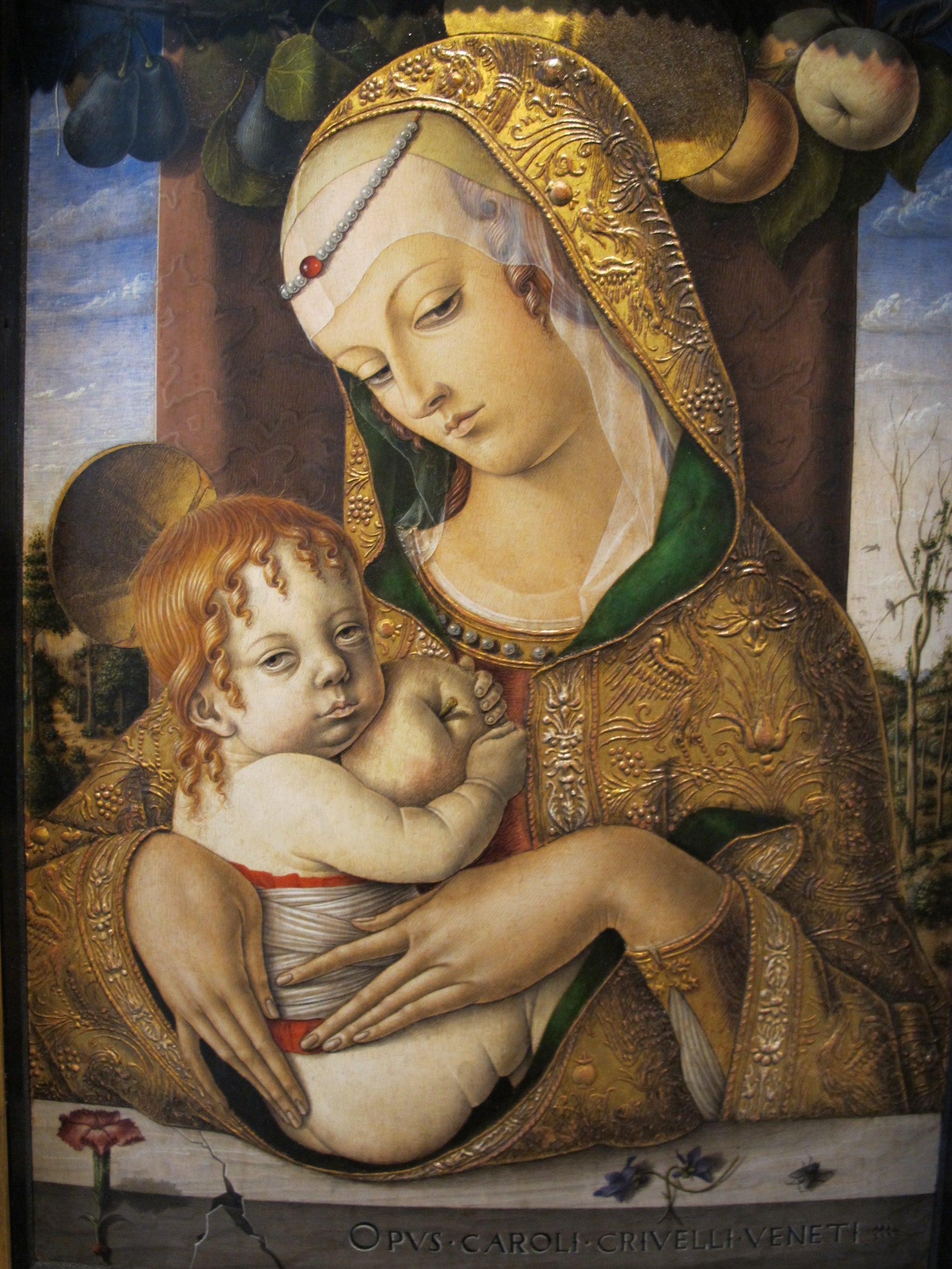 Vierge à l'Enfant - Carlo Crivelli image 1 reproduction d’œuvre d’art à l’huile