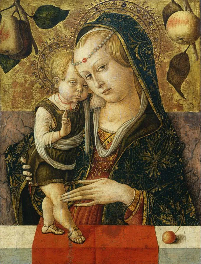 Vierge à l'Enfant - Carlo Crivelli image 1 reproduction de peinture à l’huile