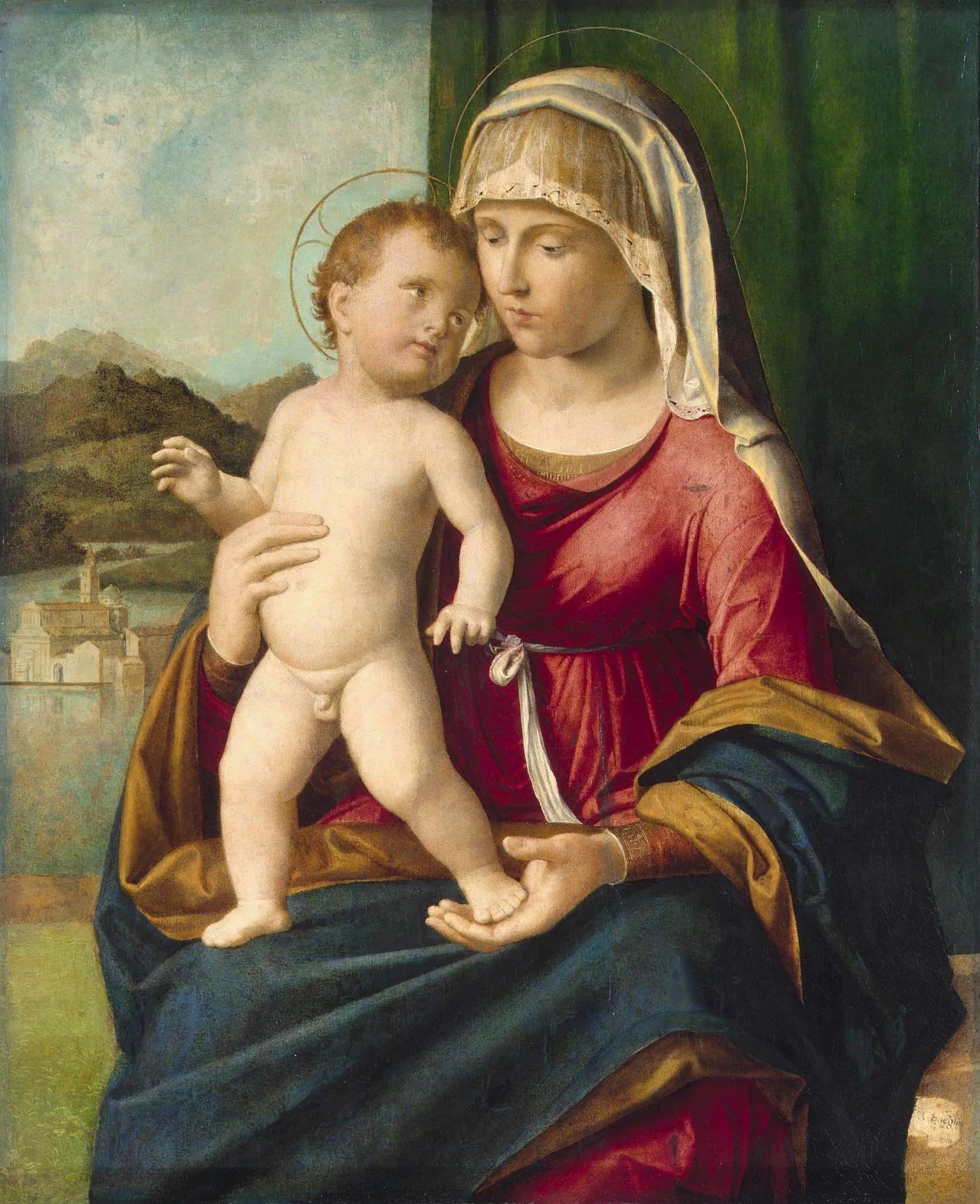 Vierge à l'Enfant - Cima da Conegliano image 1 copie peinte à la main à l’huile