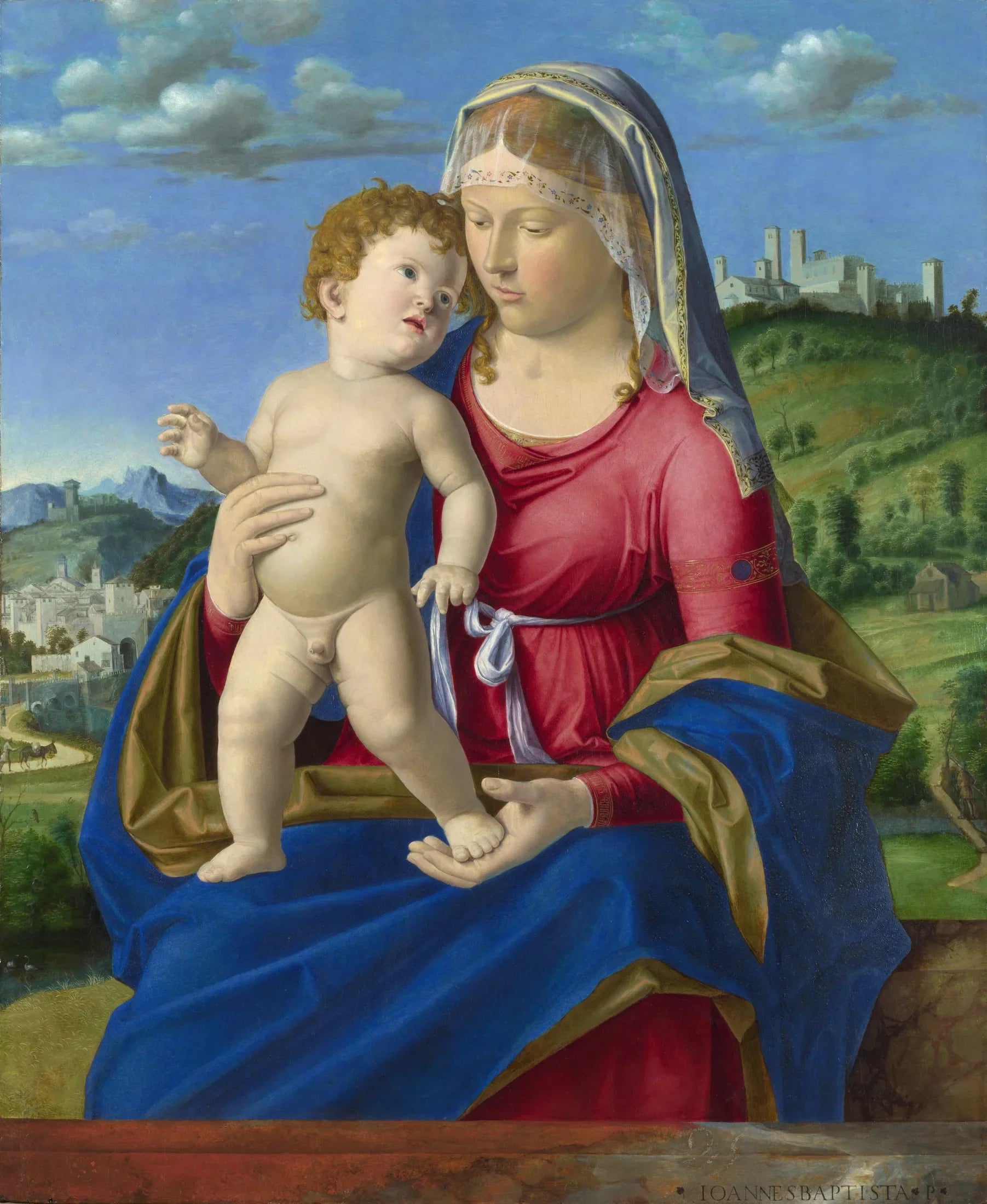 Vierge à l'Enfant - Cima da Conegliano image 1 reproduction de peinture à l’huile