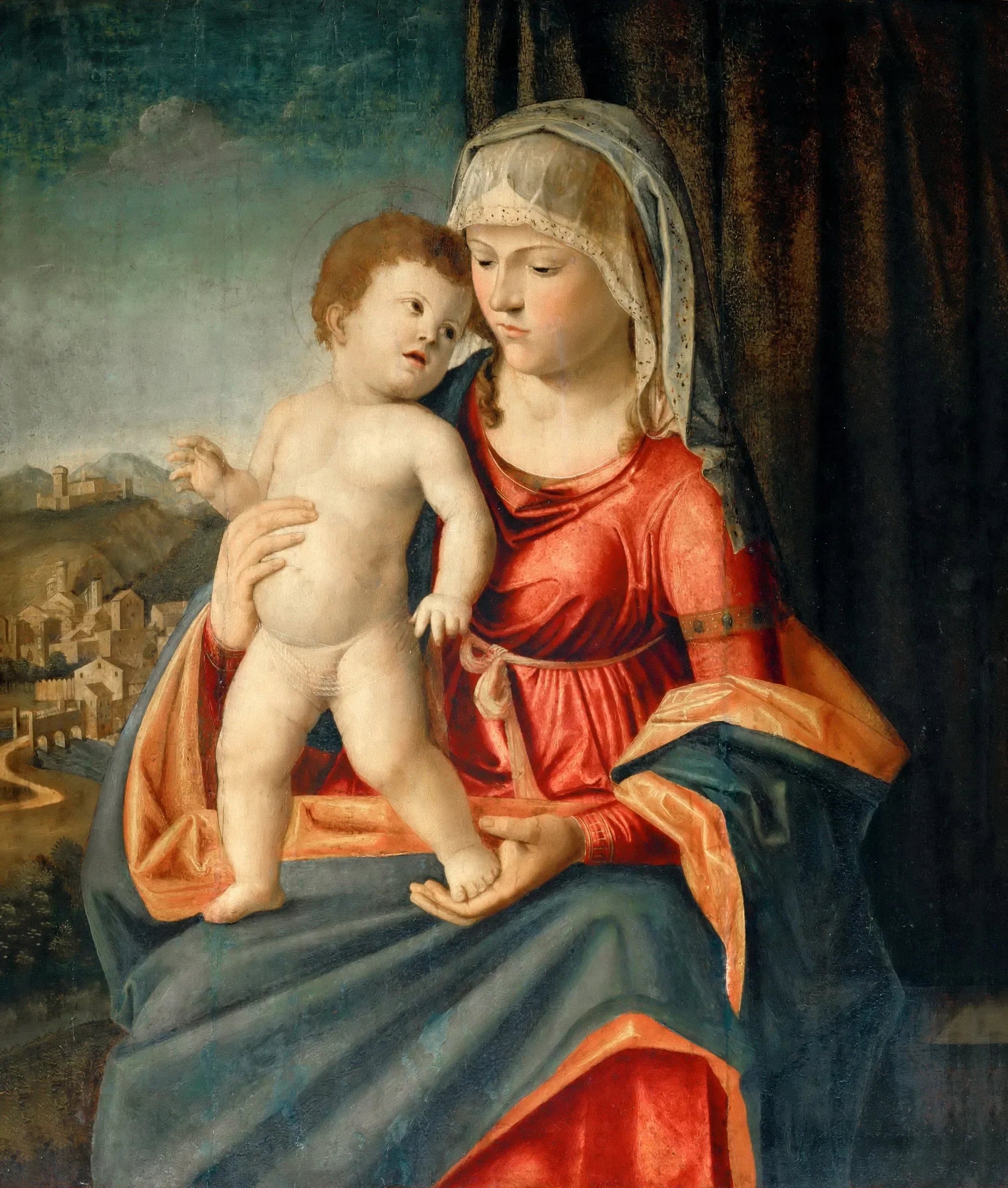 Vierge à l'enfant - Cima da Conegliano image 1 reproduction de peinture à l’huile
