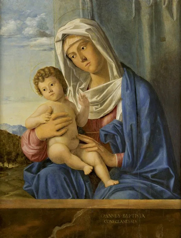 Vierge à l'Enfant - Cima da Conegliano image 1 reproduction artisanale de tableau