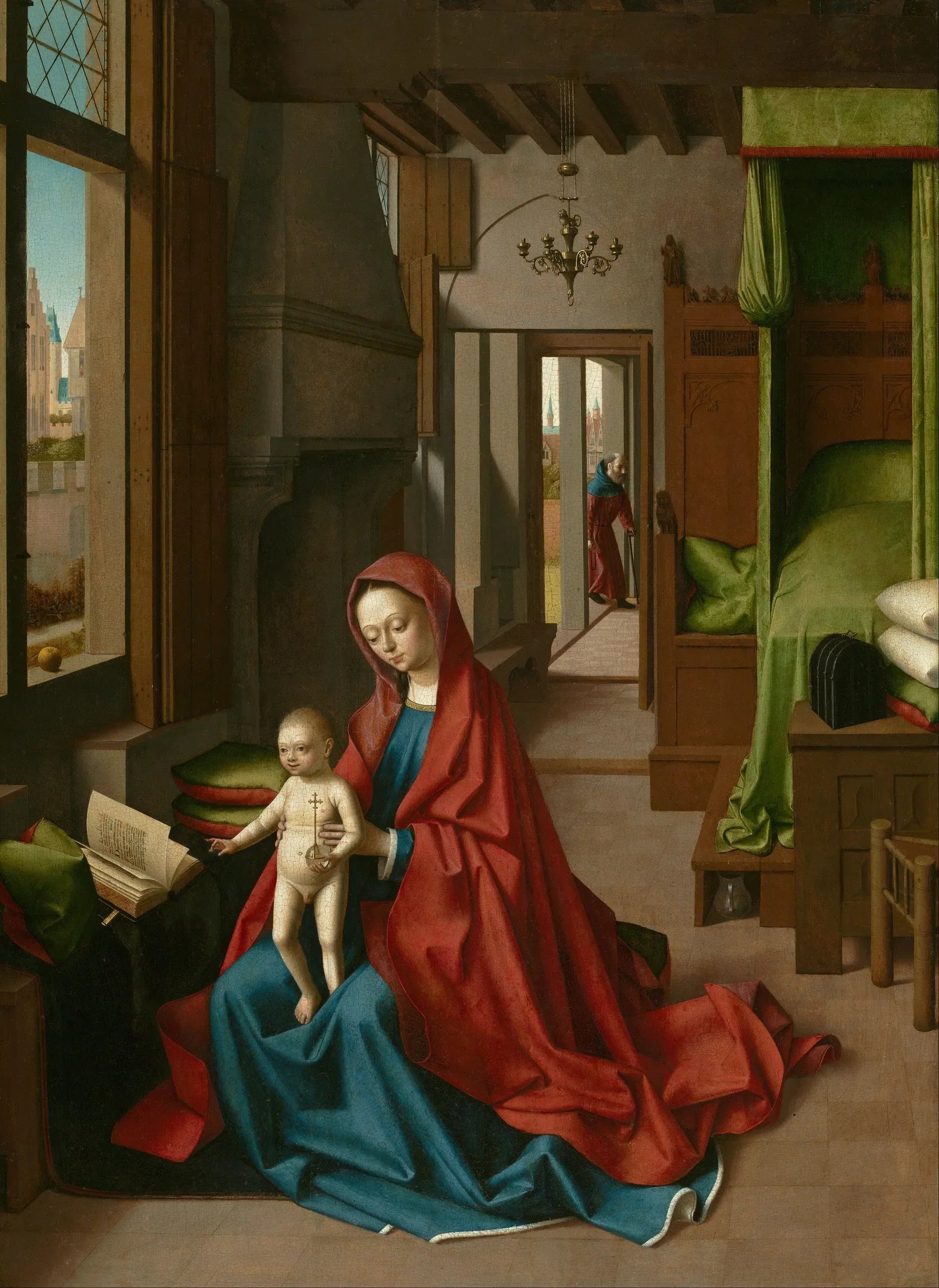 Vierge à l'Enfant dans un intérieur domestique - Petrus Christus image 1 reproduction artisanale de tableau