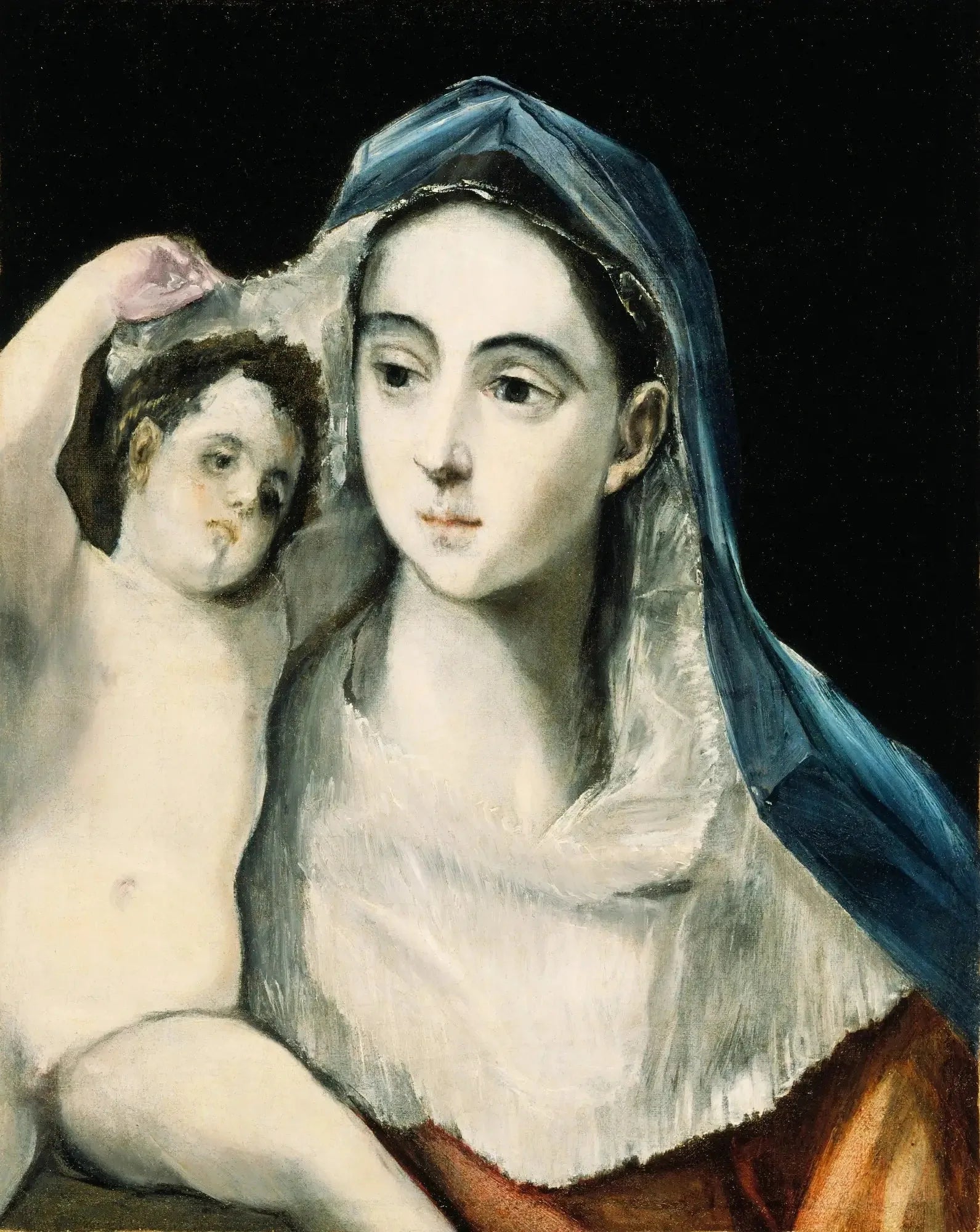 Vierge à l'Enfant - El Greco image 1 tableau peint à l’huile sur toile