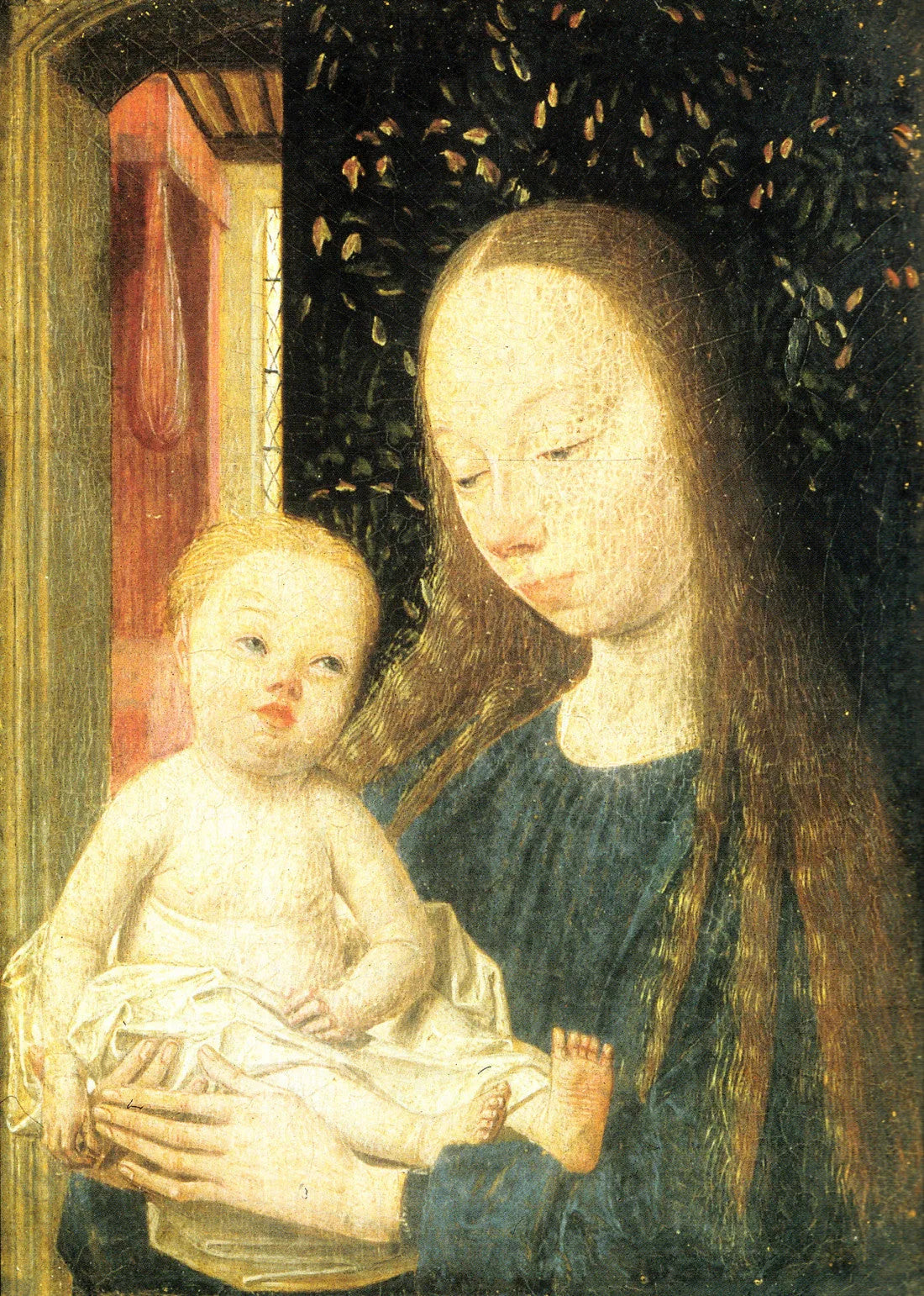 Vierge à l'Enfant en demi-longueur - Geertgen tot Sint Jans image 1 reproduction de peinture à l’huile