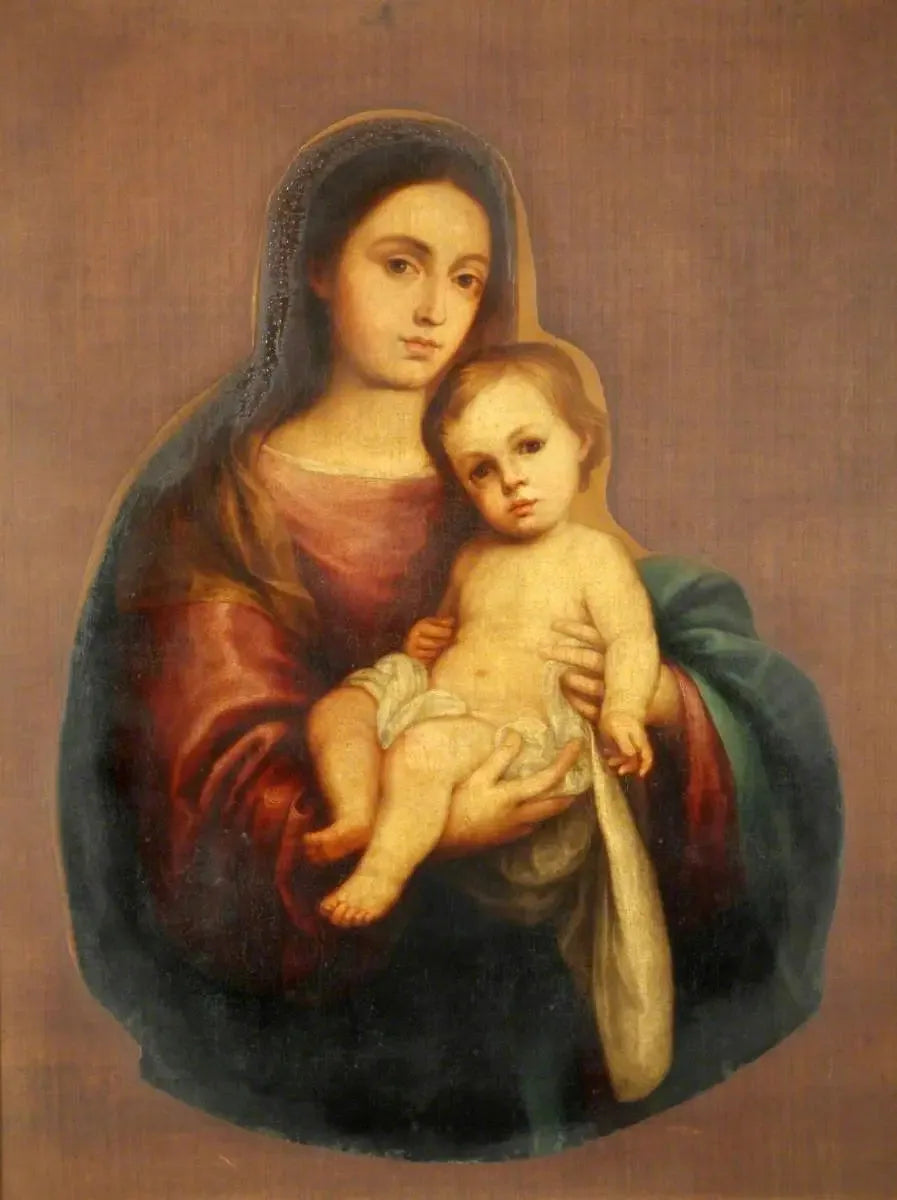 Vierge à l'Enfant en gloire - Bartolomé Esteban Murillo image 1 tableau peint à l’huile sur toile