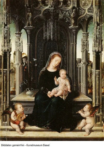 Vierge à l'Enfant entourée d'angelots musiciens - Bernard van Orley