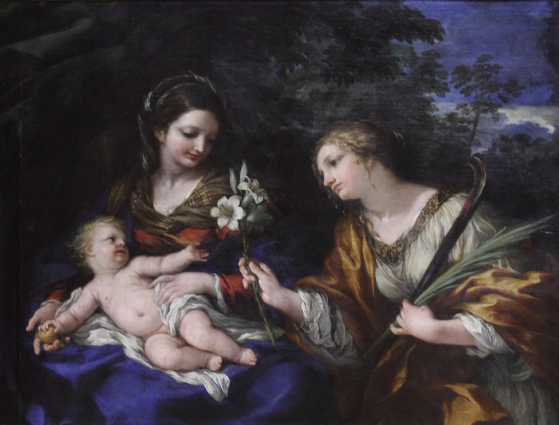 Vierge à l'Enfant et sainte Martine - Pietro da Cortona image 1 reproduction réalisée par Alpha Reproduction